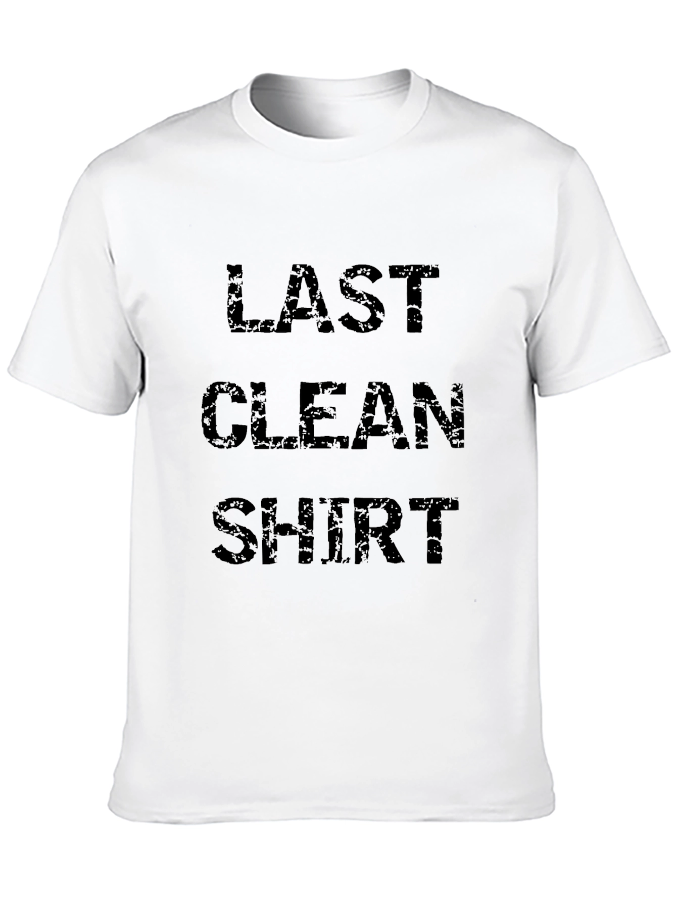 Black Last Clean Shirt - Novelty Graphic Tee view 10
