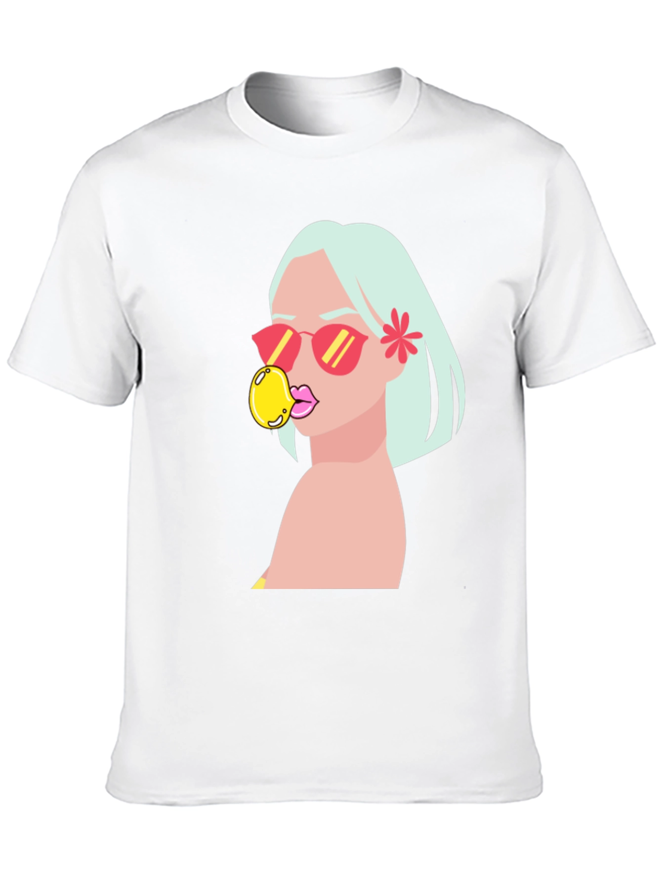 Bubblegum Pop Art T-Shirt - Casual Graphic Tee - 10