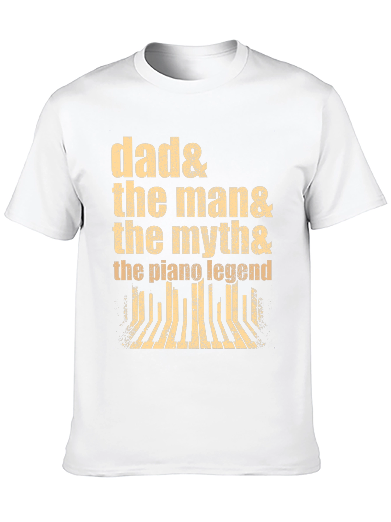 Black Dad Piano Legend Graphic Tee - Musician Gift view 10