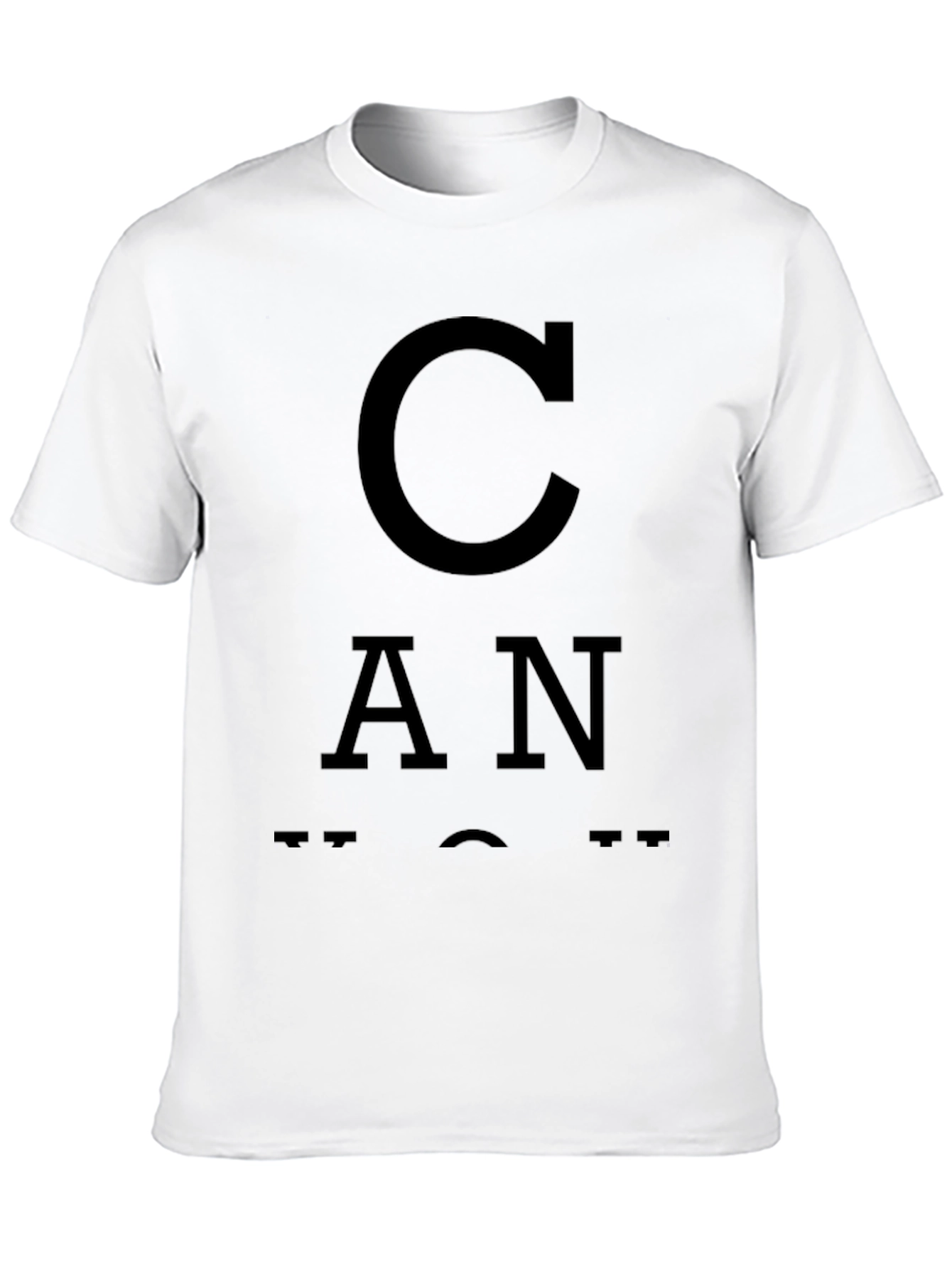 Black Novelty Eye Test T-Shirt view 10