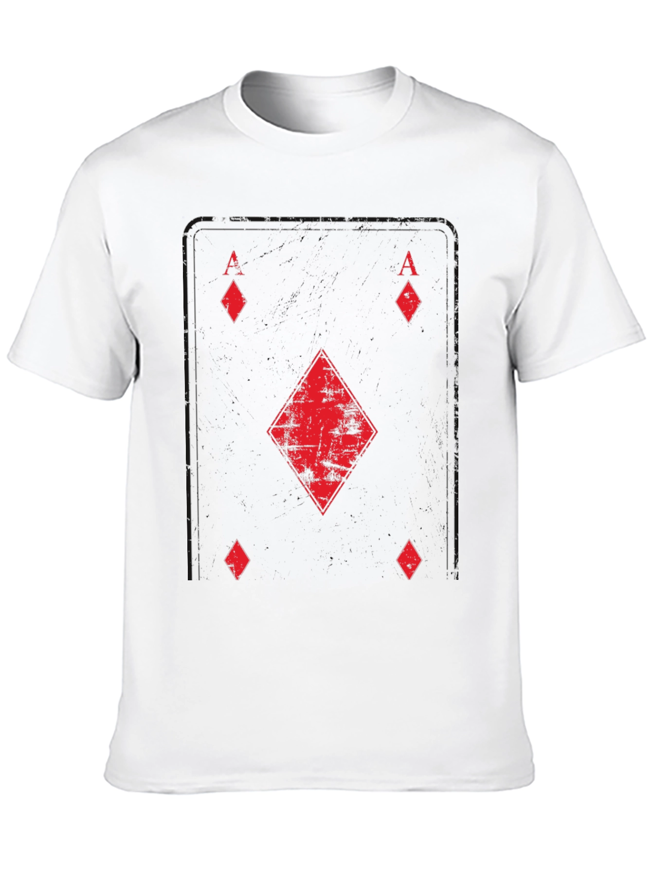 Black Ace of Diamonds Graphic T-Shirt view 10
