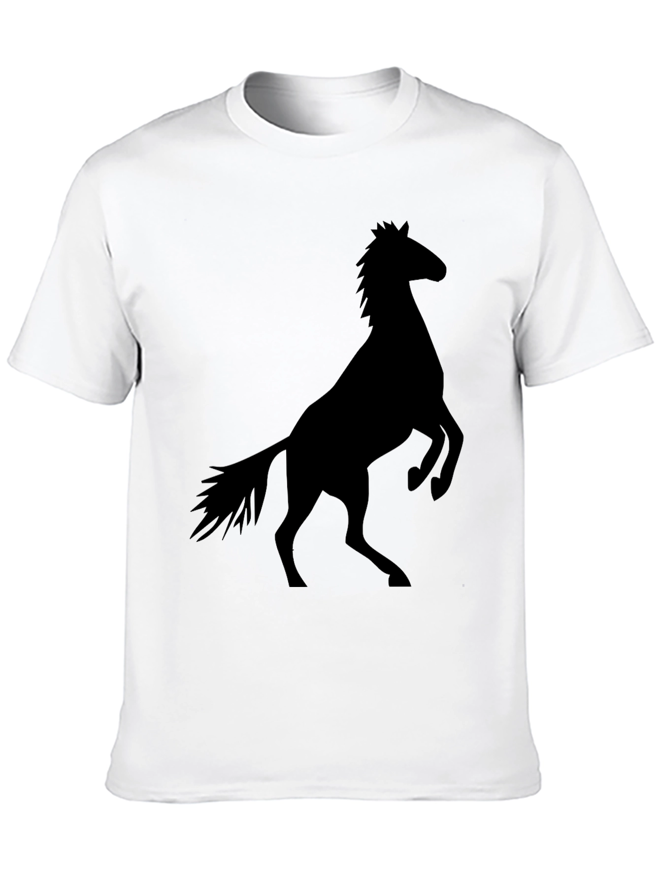 Black Black Horse Silhouette Graphic Tee view 10