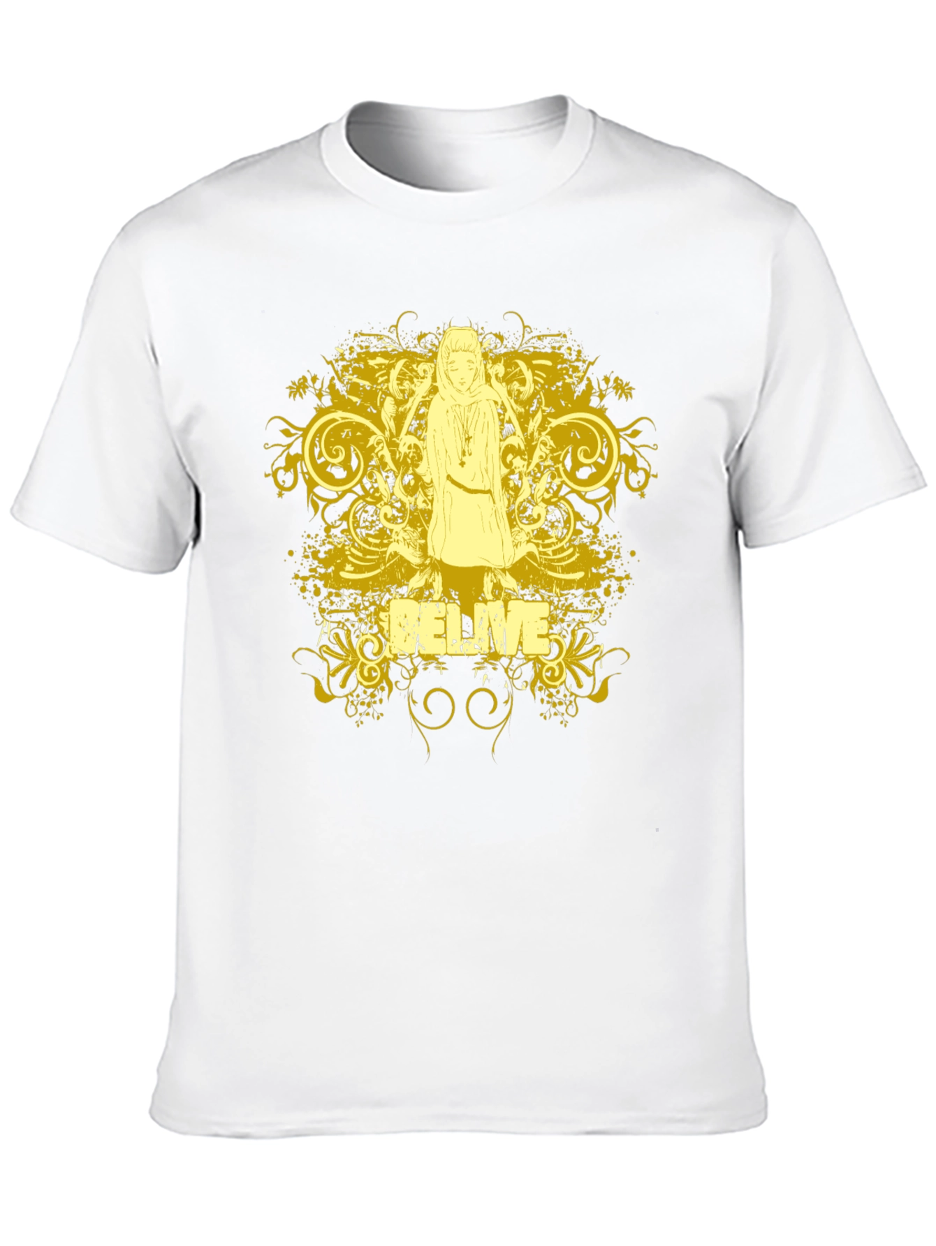 Black Believe Graphic T-Shirt - Black Cotton Tee view 10