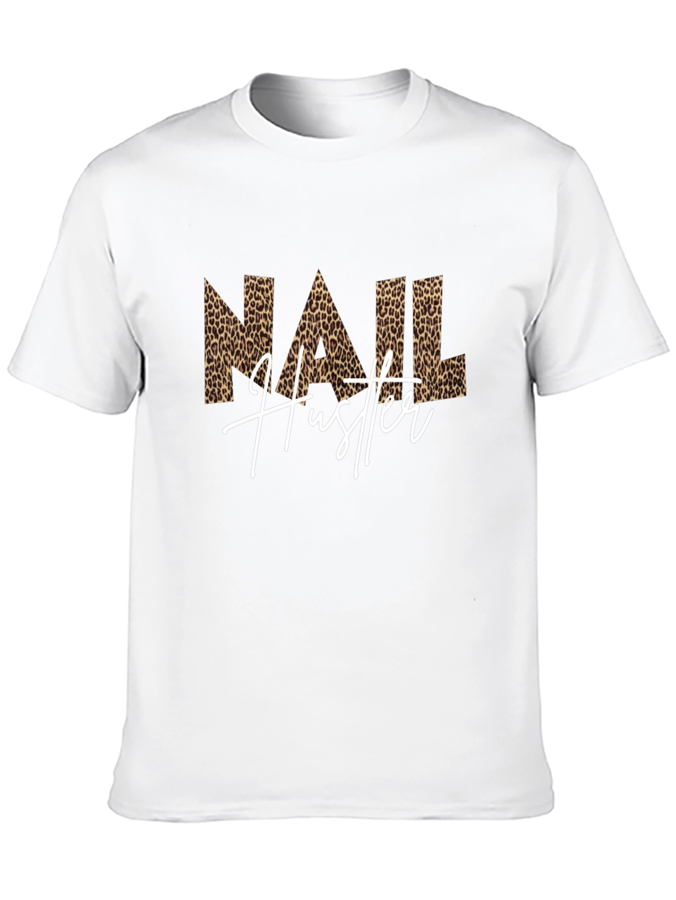 Black Nail Hustler Leopard Print T-Shirt view 10