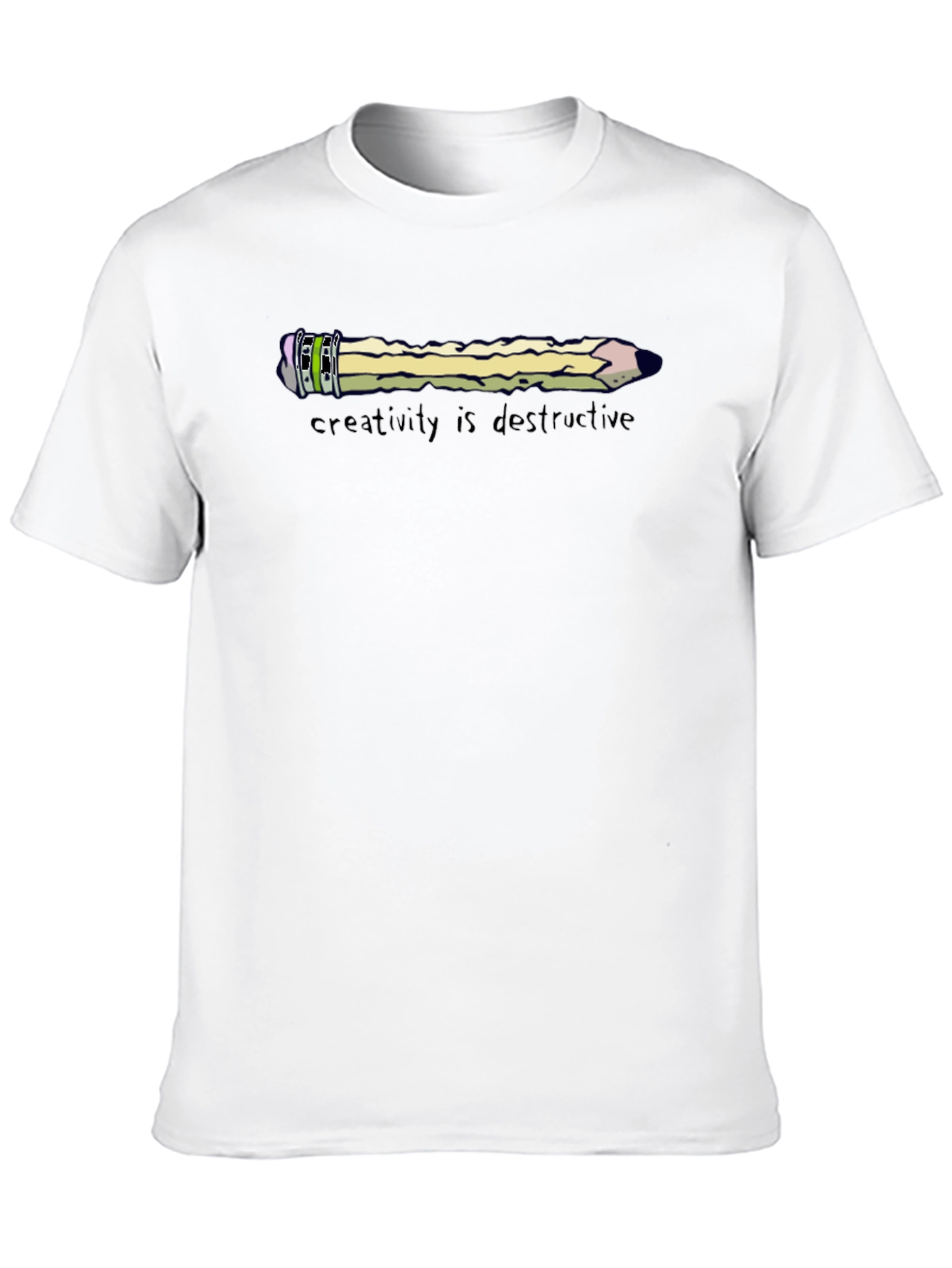 Black Creativity Is Destructive Graphic T-Shirt view 10