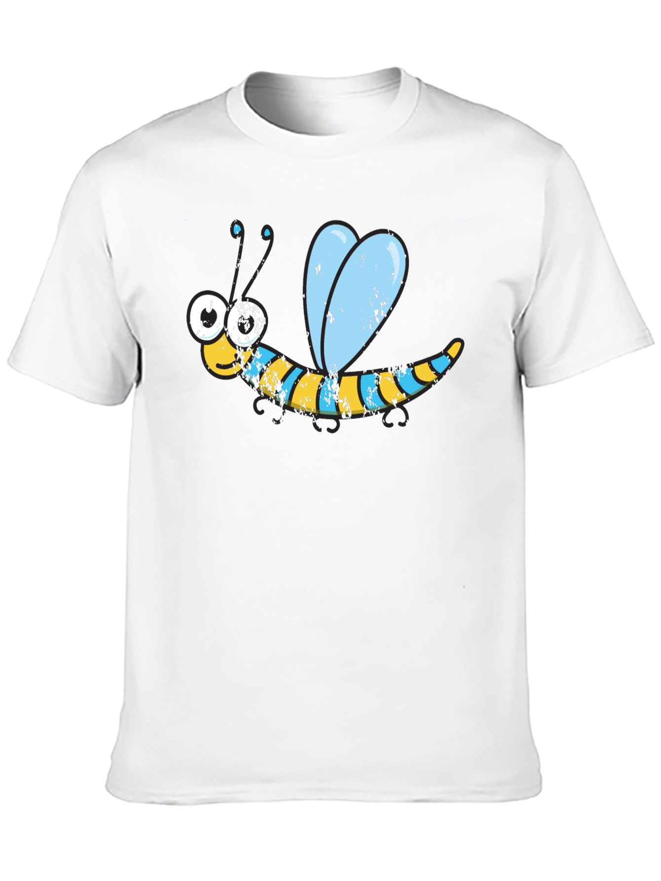 Black Cartoon Bee Graphic Tee - Black view 10