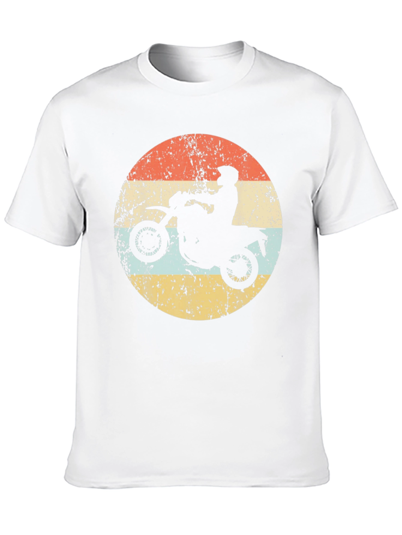 Black Retro Motorcycle Rider Graphic Tee - Black view 10