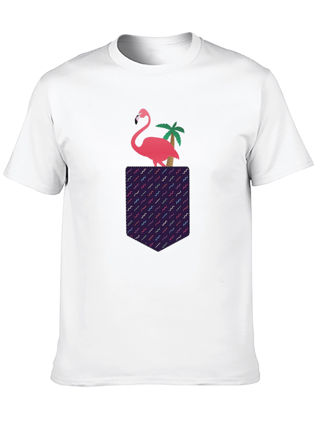 Black Flamingo Pocket T-Shirt view 10