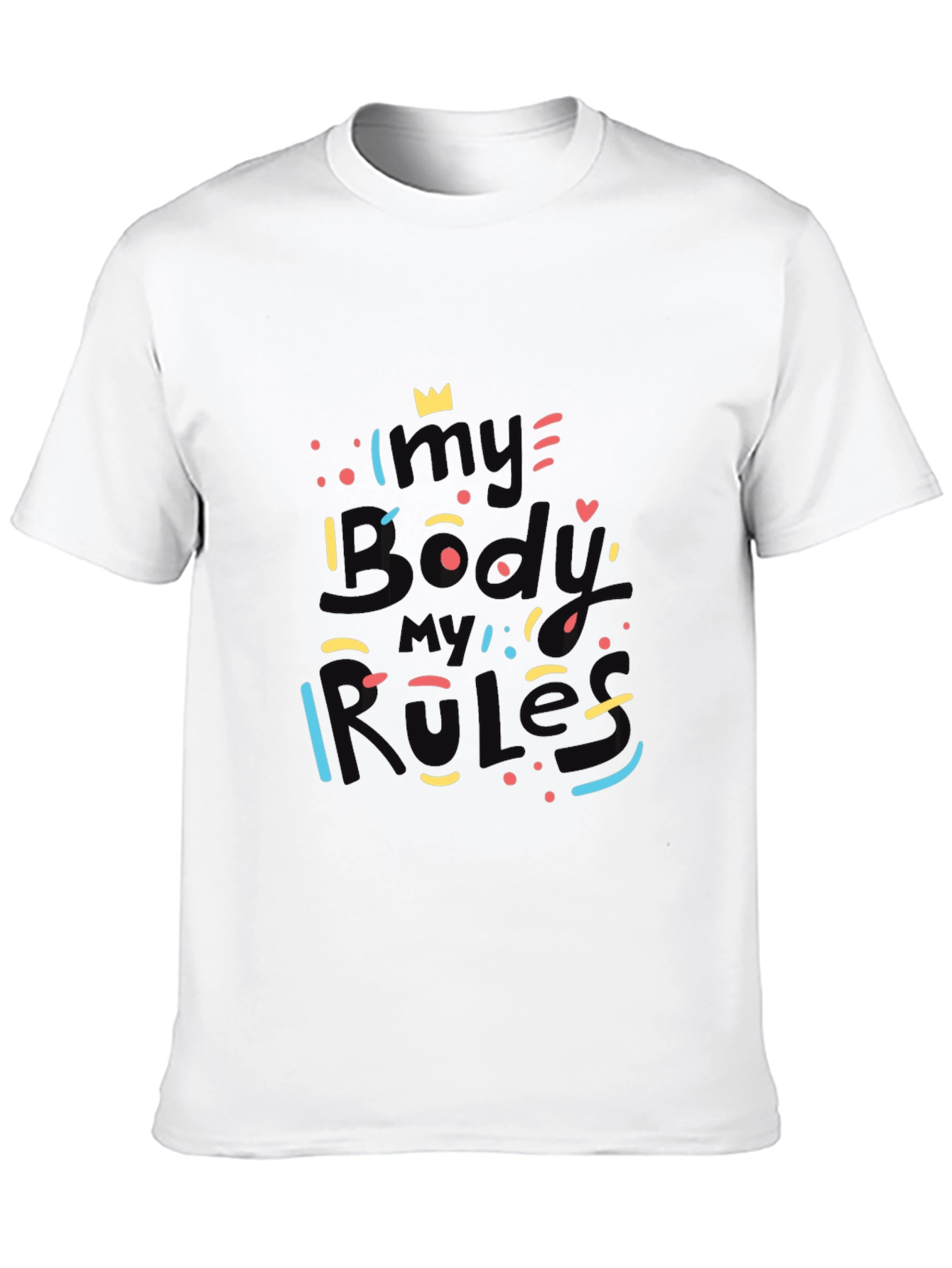 Black My Body My Rules Graphic T-Shirt view 10