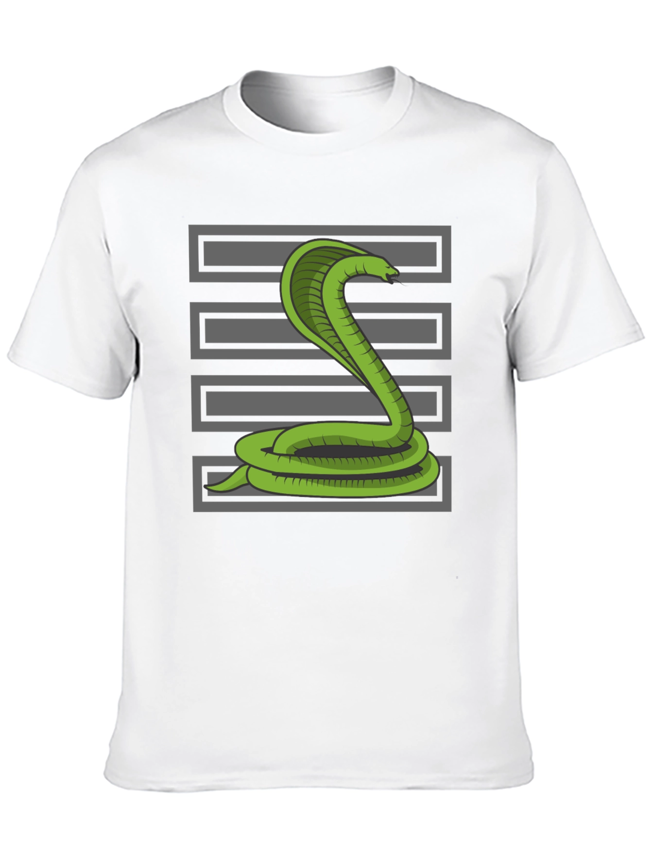 Black Cobra Snake T-Shirt - Graphic Tee for Men view 10