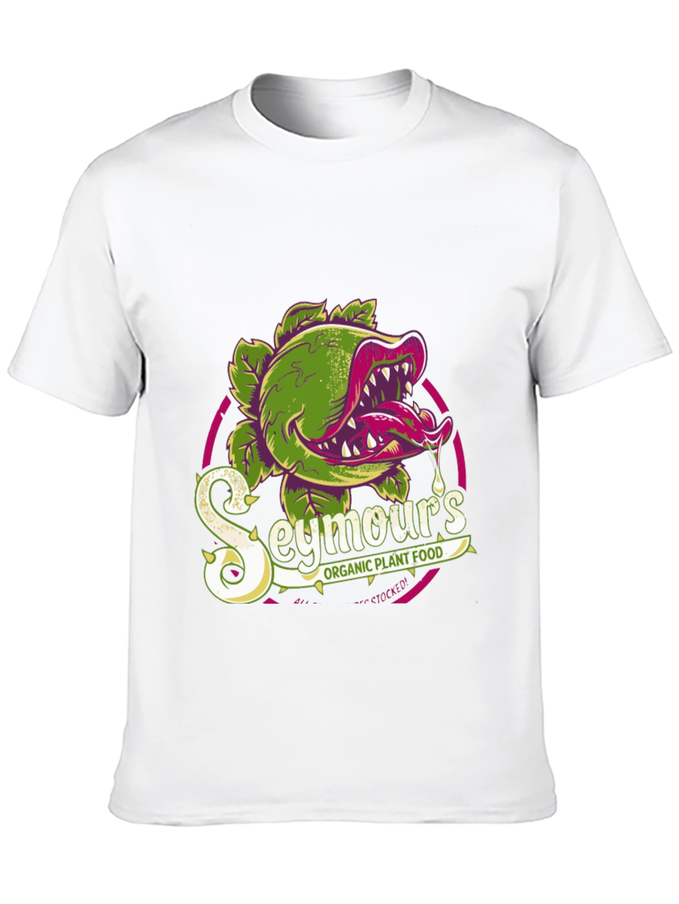 Black Seymour's Organic Plant Food T-Shirt view 10