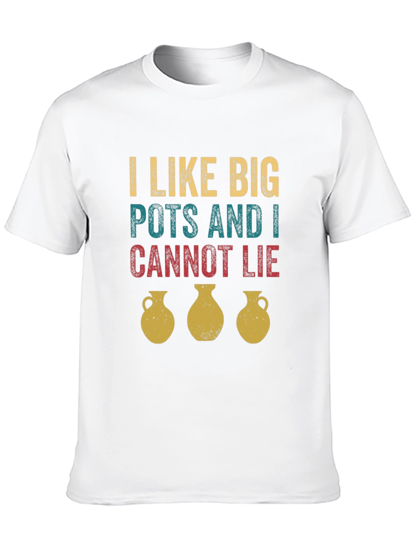 Black I Like Big Pots T-Shirt - Funny Pottery Tee view 10