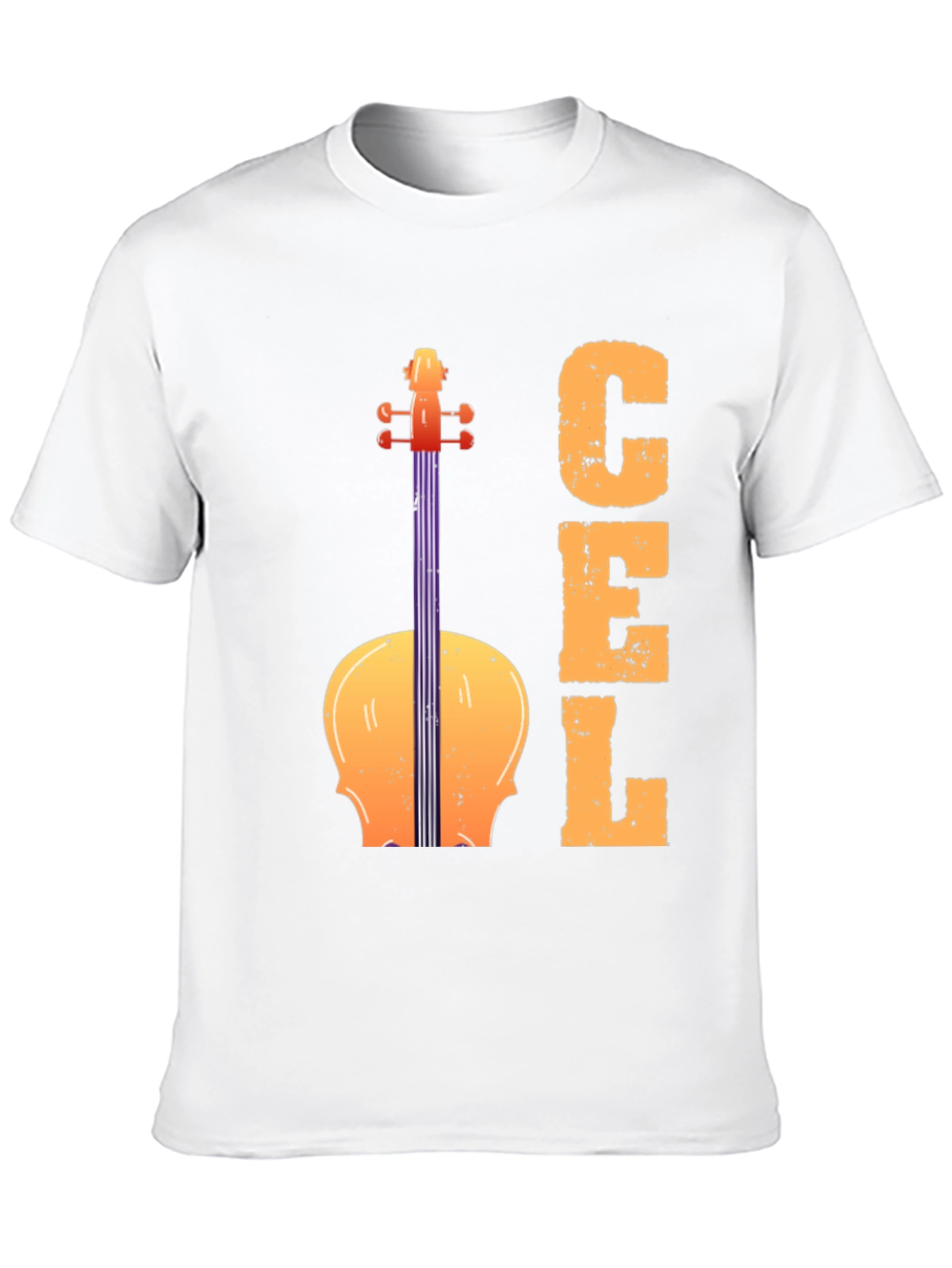 Black Cello Graphic Tee - Musical Instrument T-Shirt view 10