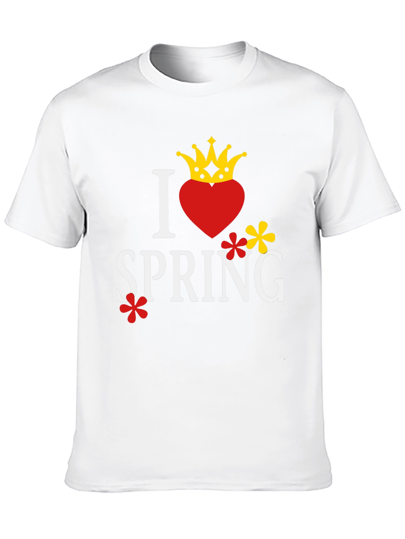 Black I Heart Spring Graphic Tee - Stylish Unisex T-Shirt view 10