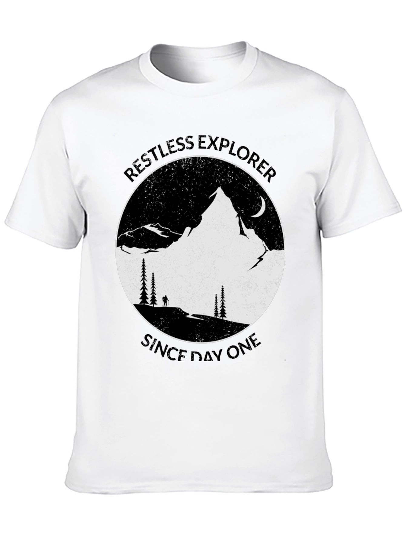 Black Restless Explorer Graphic Tee - Adventure Awaits! view 10