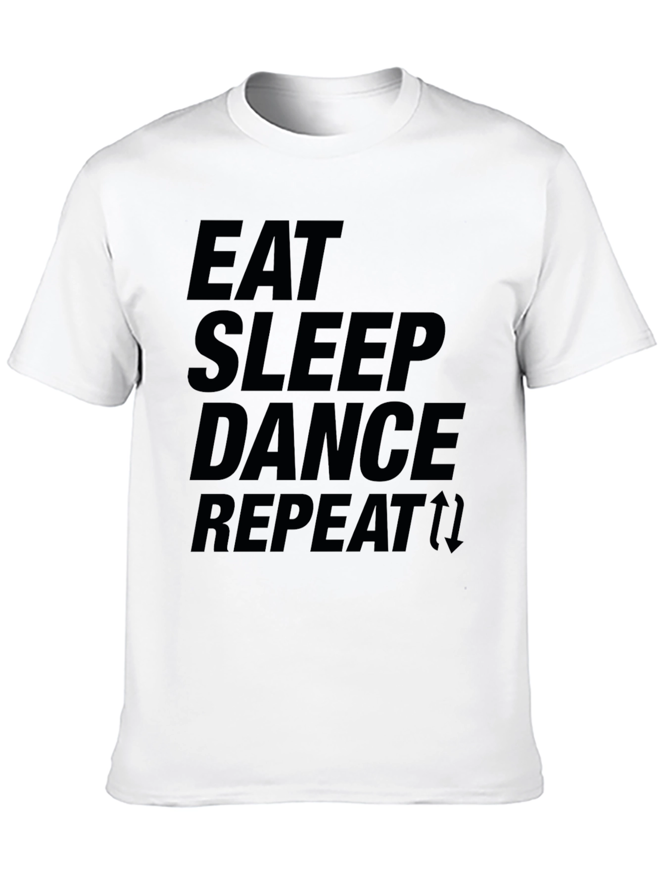 Black Eat Sleep Dance Repeat Graphic Tee view 10