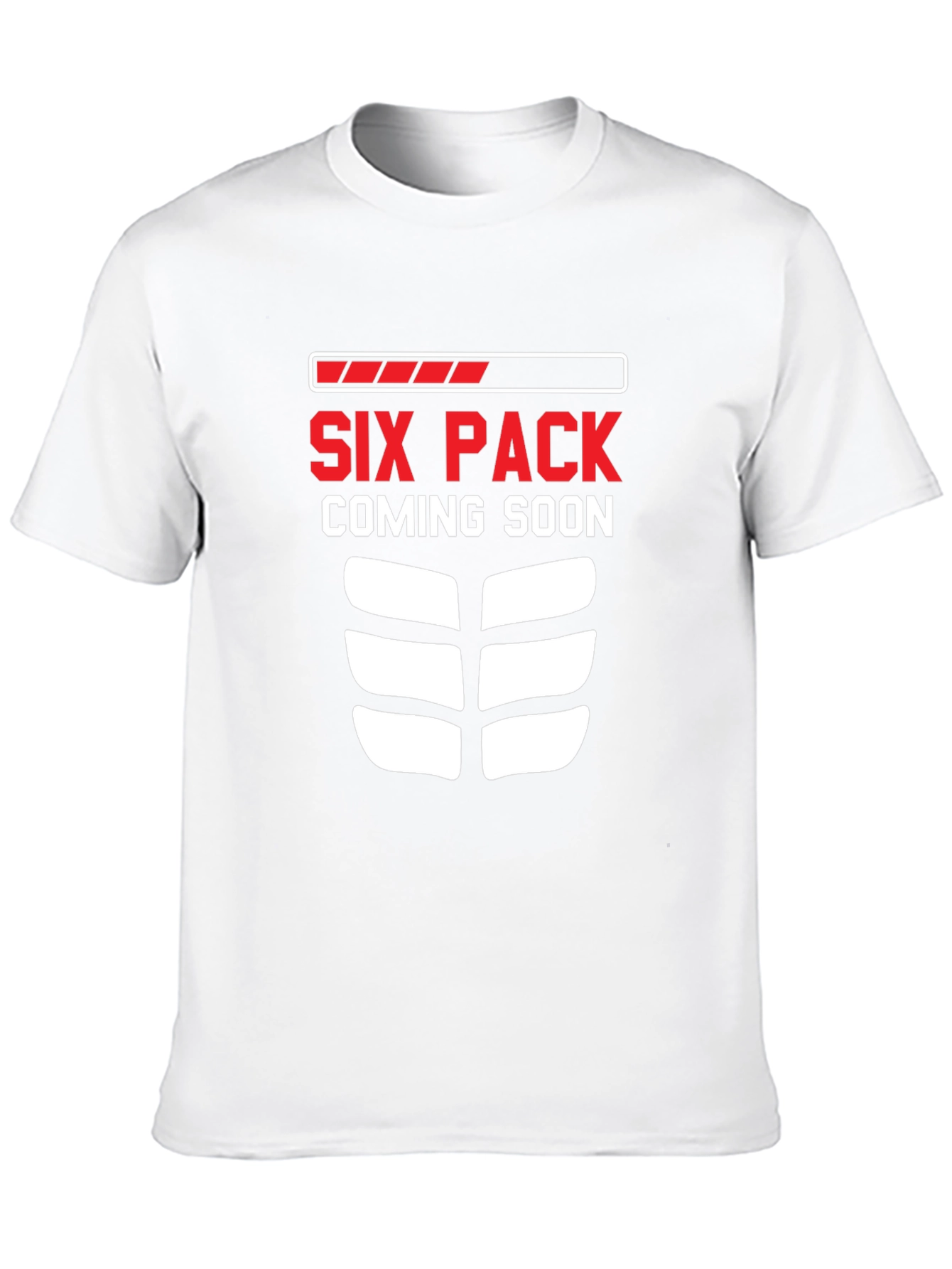 Black Six Pack Coming Soon Funny Workout T-Shirt view 10