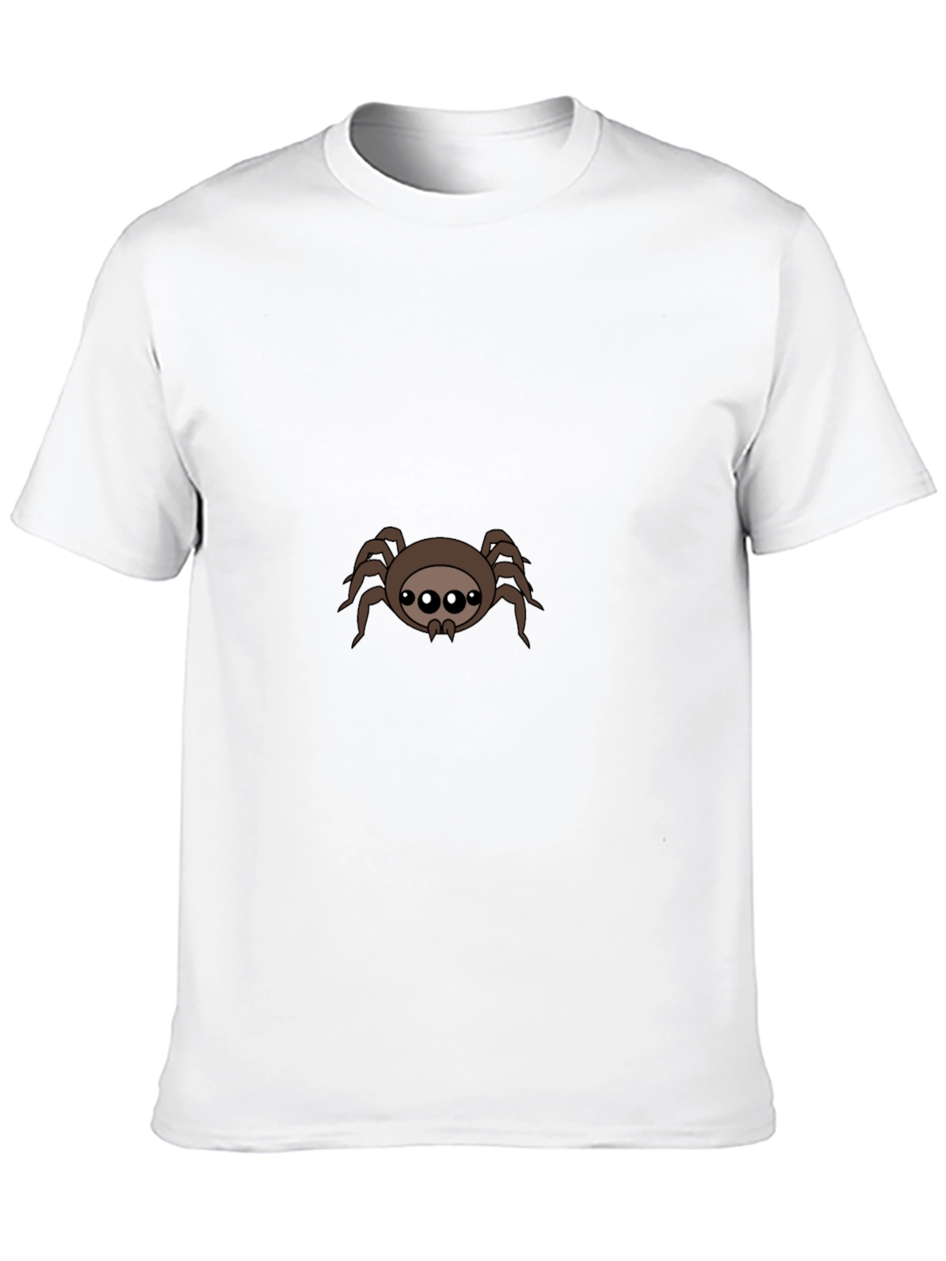 Black Cute Spider Graphic Tee - Black Cotton Blend view 10