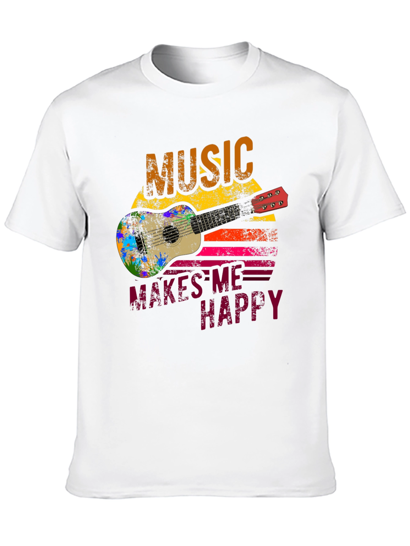 Black Music Makes Me Happy Graphic Tee view 10