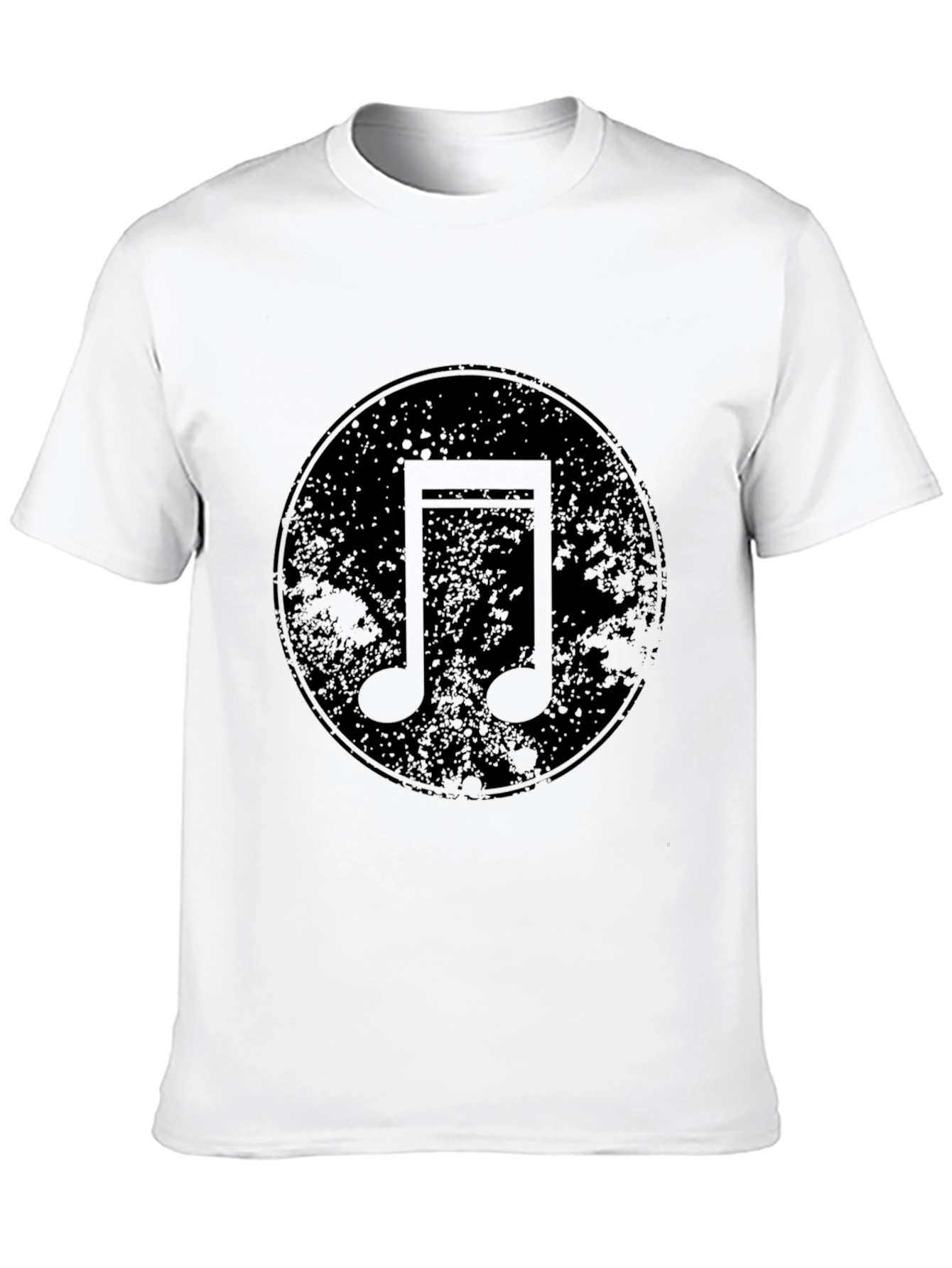Black Music Note Graphic Black T-Shirt view 10