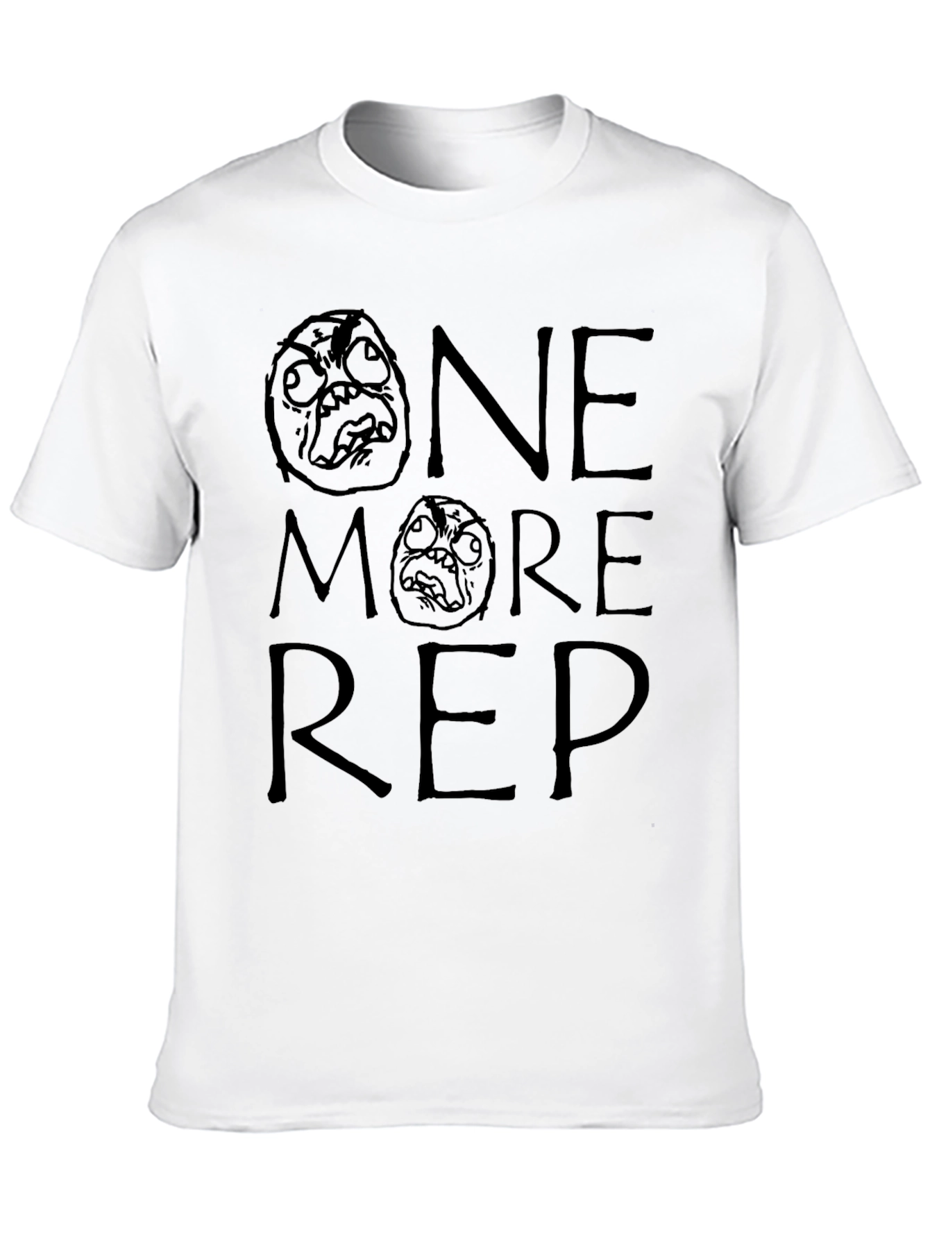 Black One More Rep Black T-Shirt Workout Gym Motivation view 10