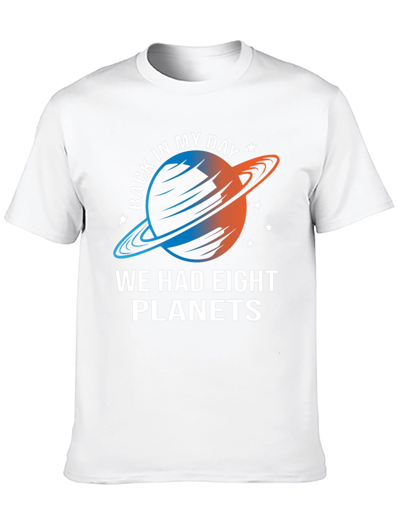 Black Eight Planets T-Shirt - Retro Space Tee view 10