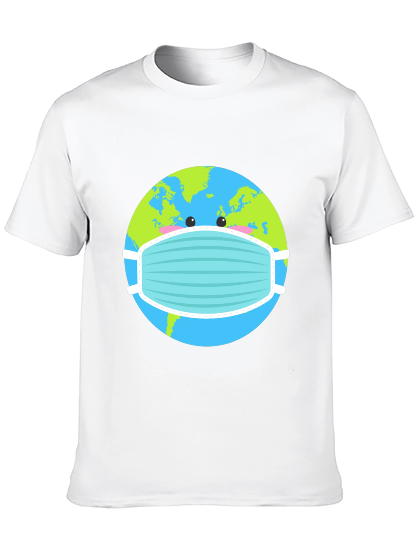 Earth with Mask Graphic Tee - Protect the Planet! - 10