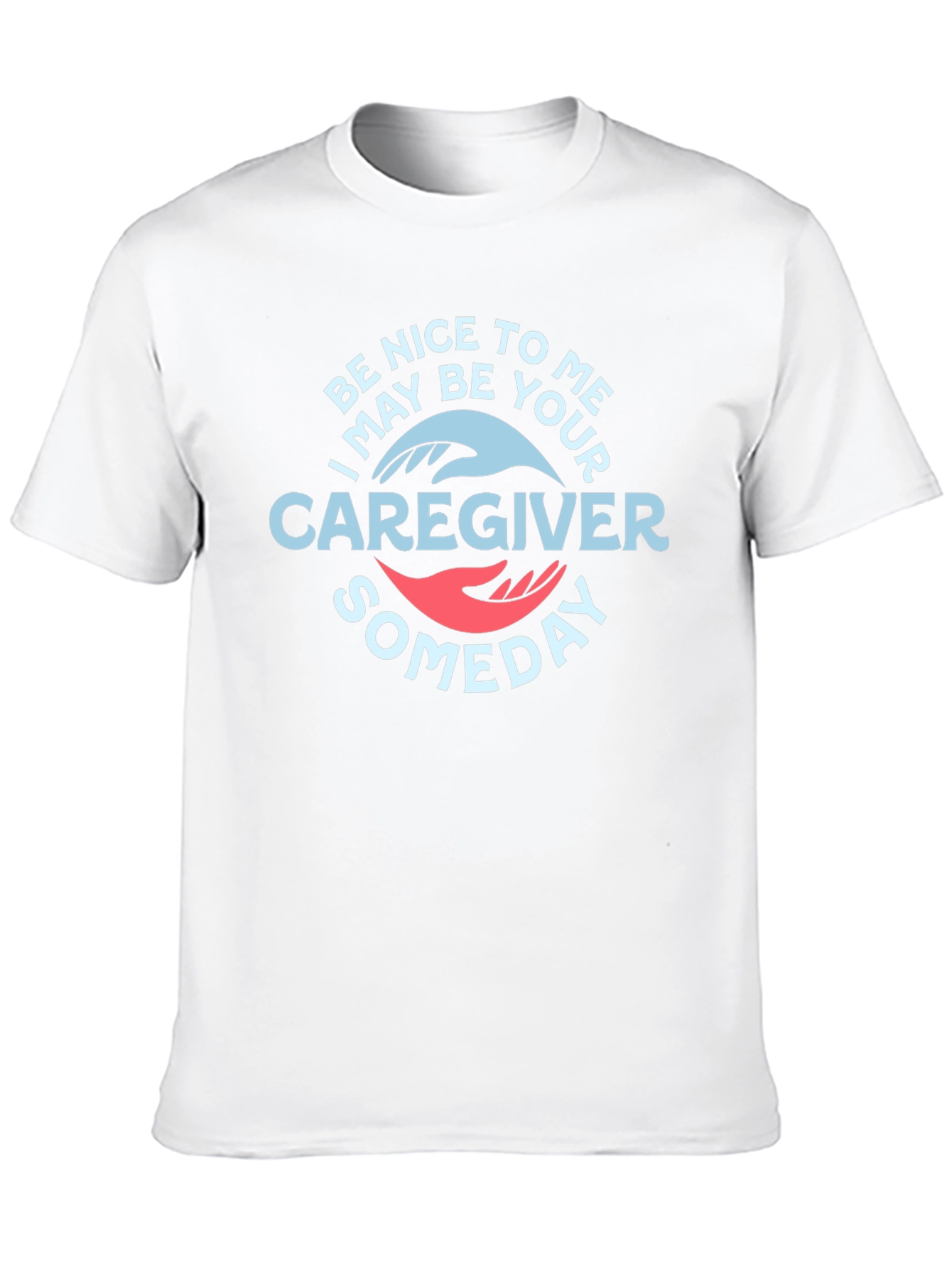 Black Be Nice to Me Caregiver Graphic T-Shirt view 10