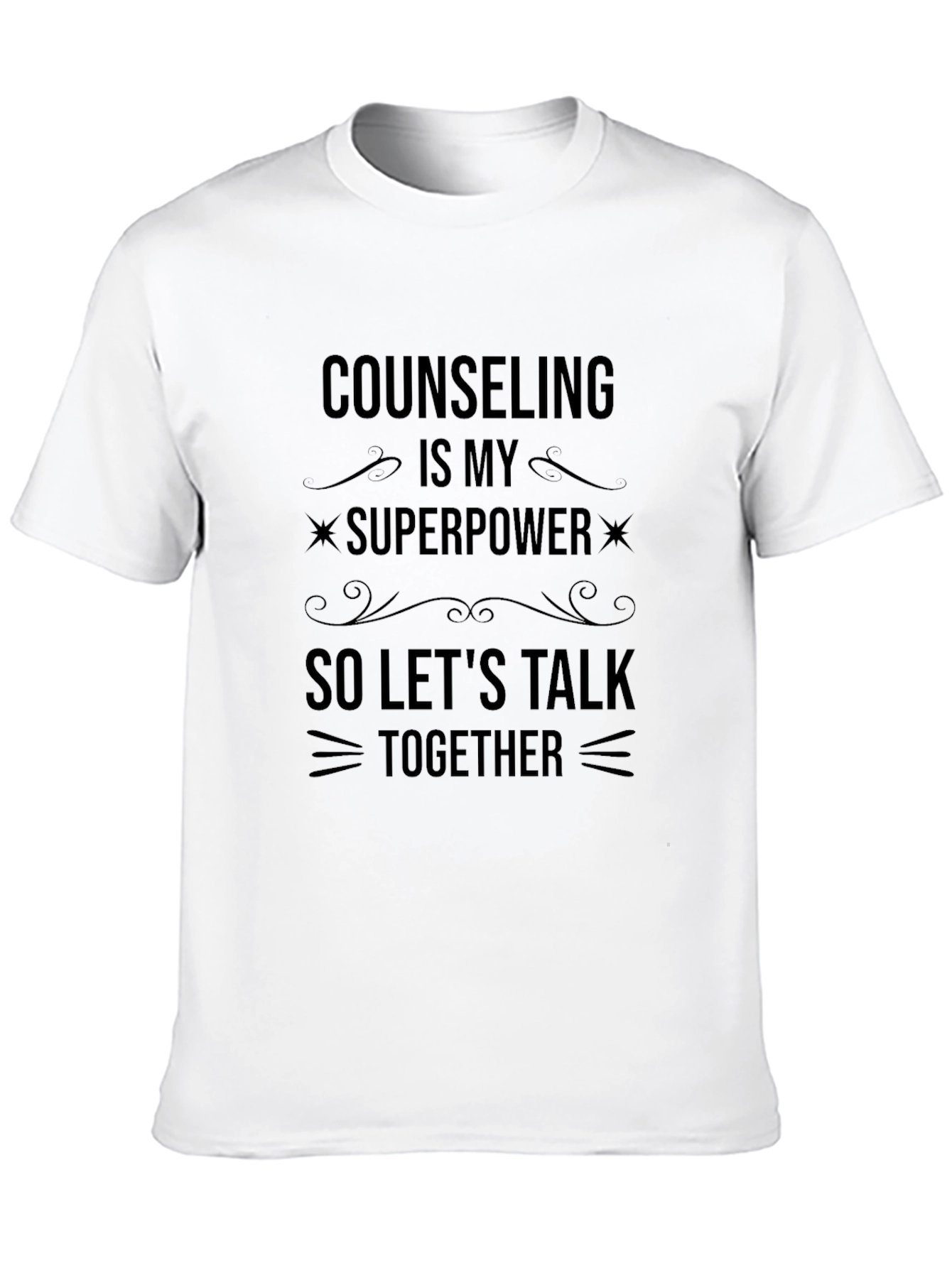 Black Counseling is My Superpower T-Shirt - Black view 10