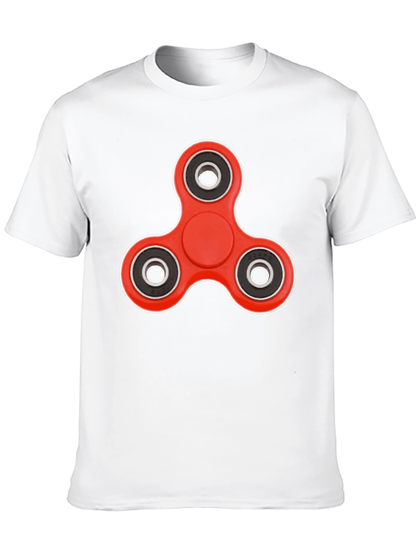 Black Fidget Spinner Graphic Tee - Trendy Casual Wear view 10