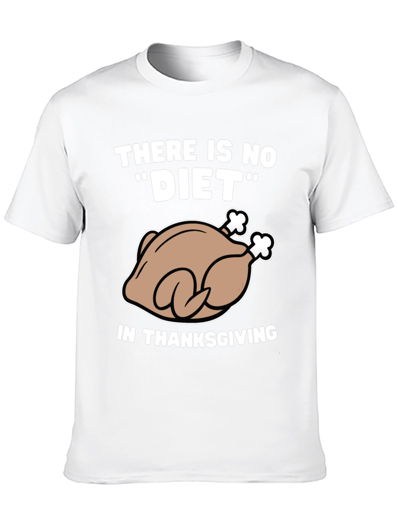 Black Thanksgiving Turkey Diet Humor T-Shirt view 10
