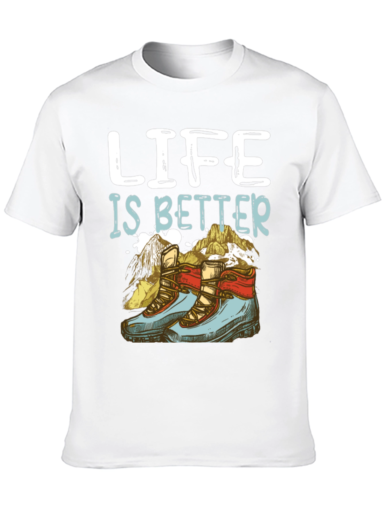 Black Life Is Better Hiking T-Shirt view 10