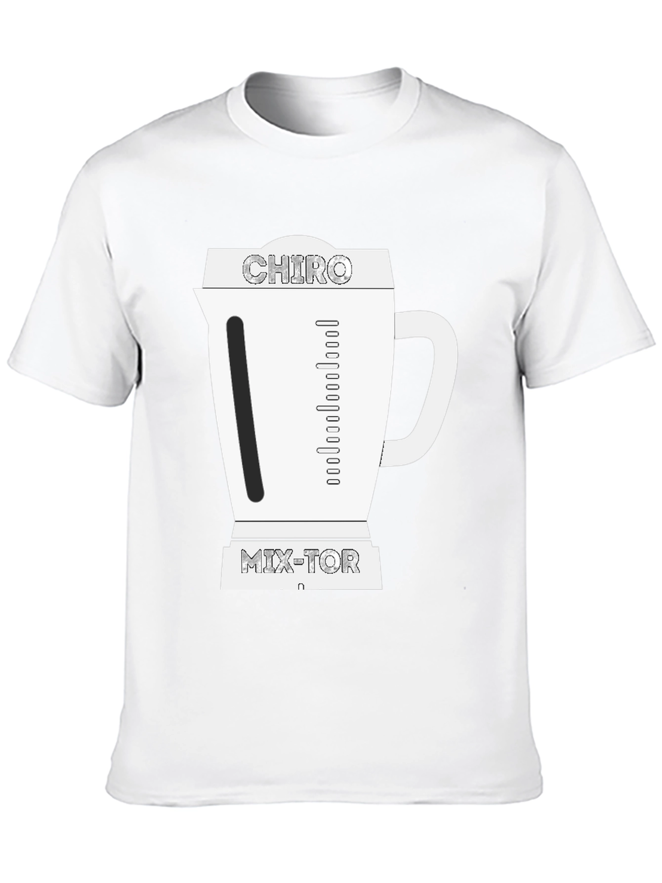 Black Chiro Mix-Tor Graphic T-Shirt - Novelty Chiropractic Tee view 10