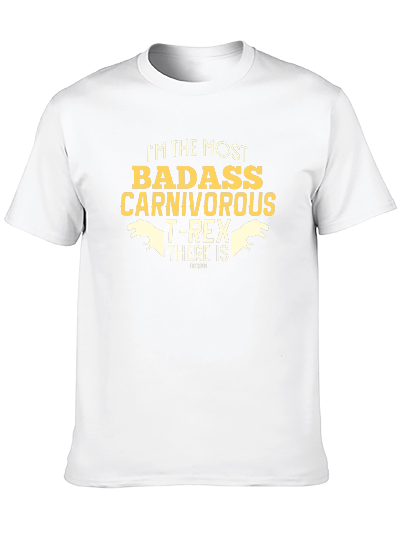 Black Badass Carnivorous T-Rex Funny Graphic T-Shirt view 10