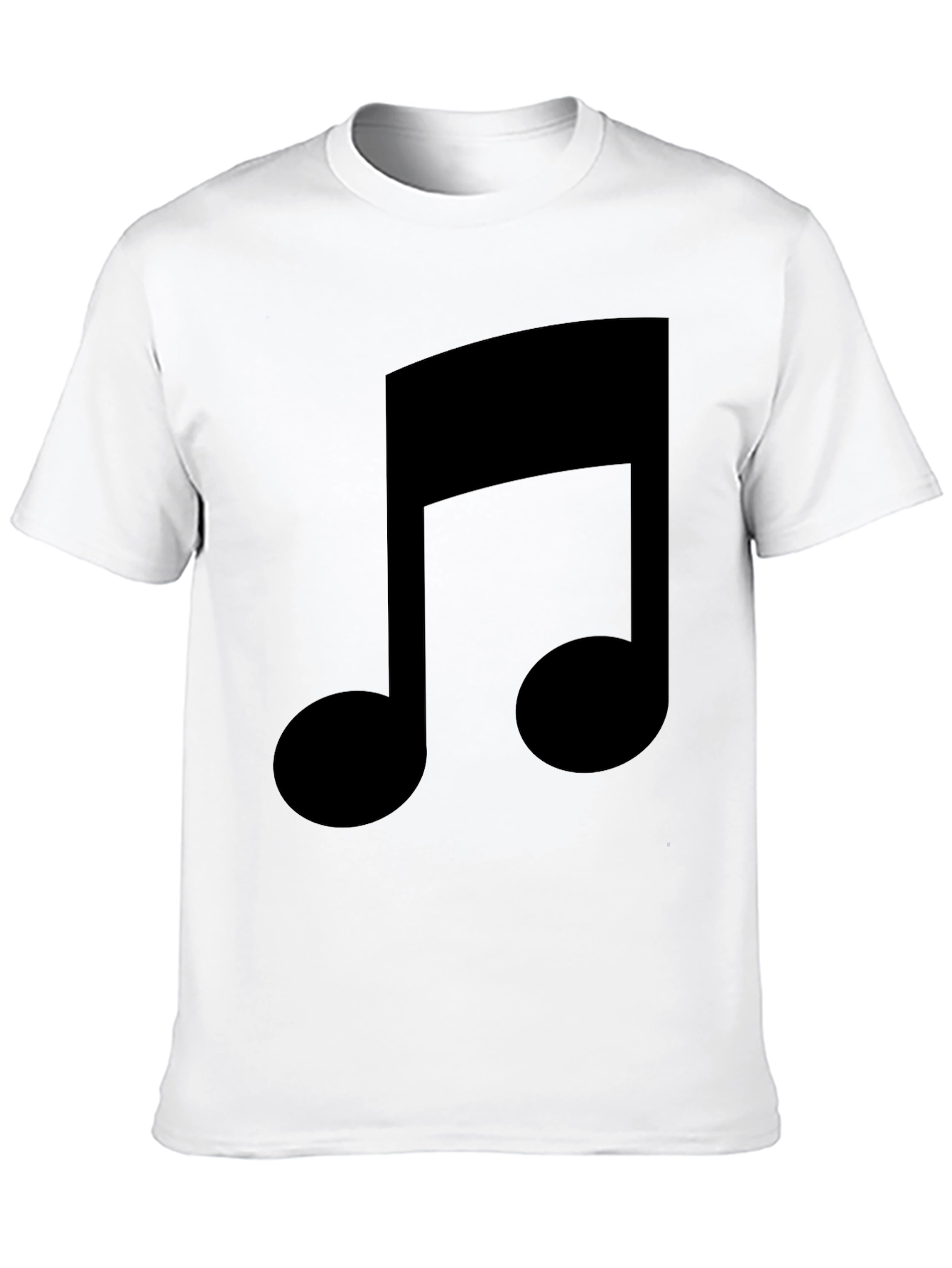Black Music Note Graphic Tee - Stylish Black T-Shirt view 10