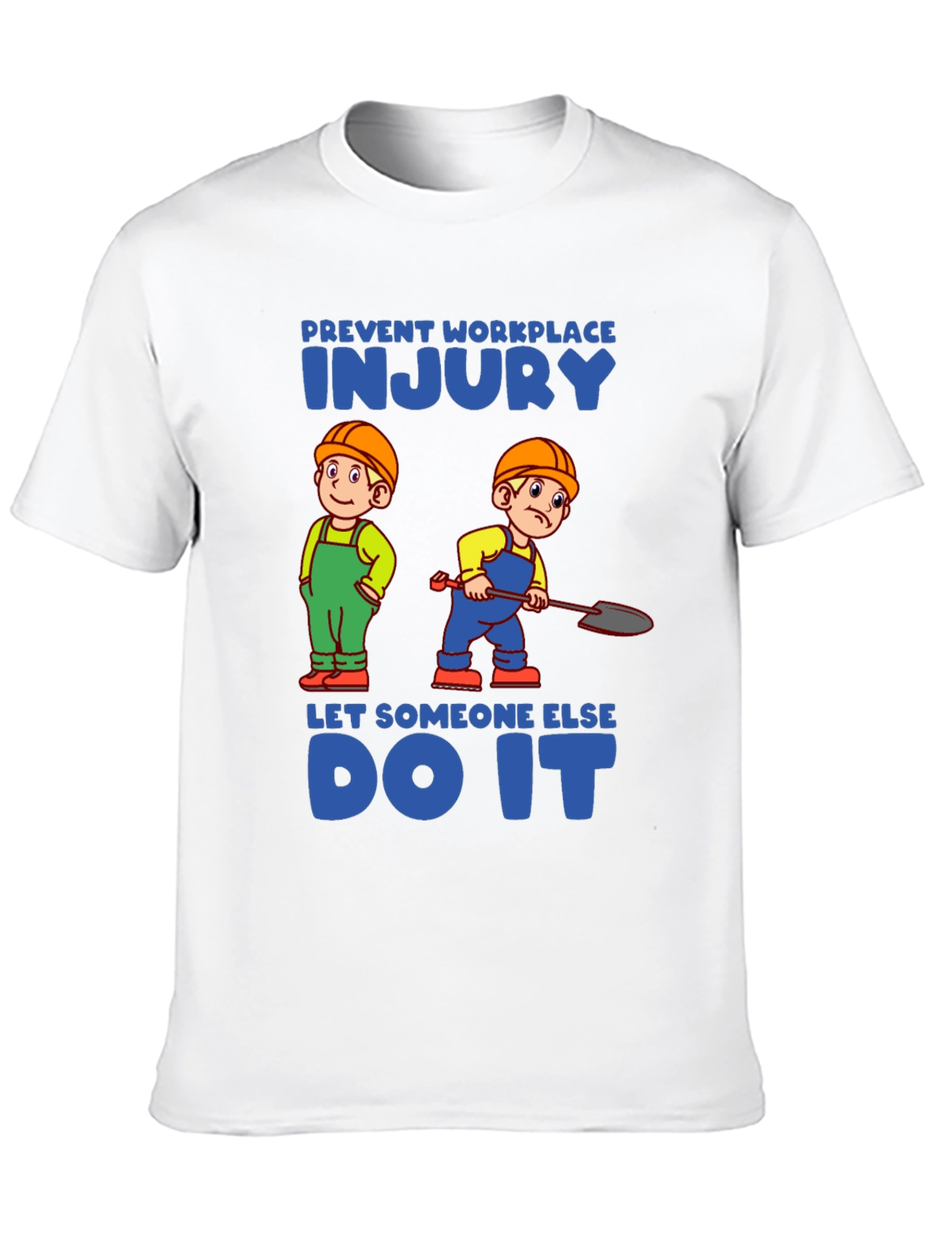 Black Prevent Workplace Injury T-Shirt view 10