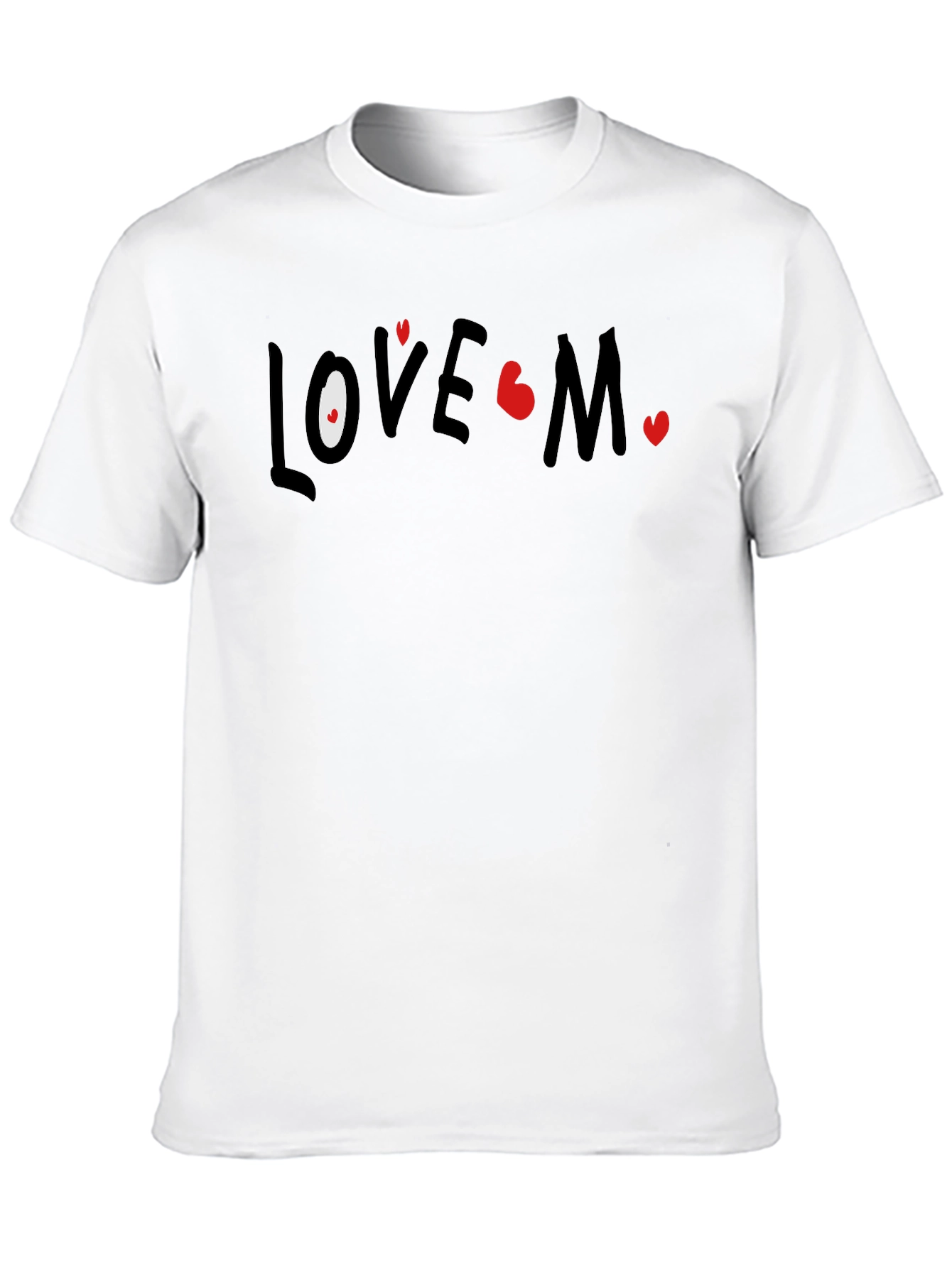 Black Love Me T-Shirt - Heart Accents view 10