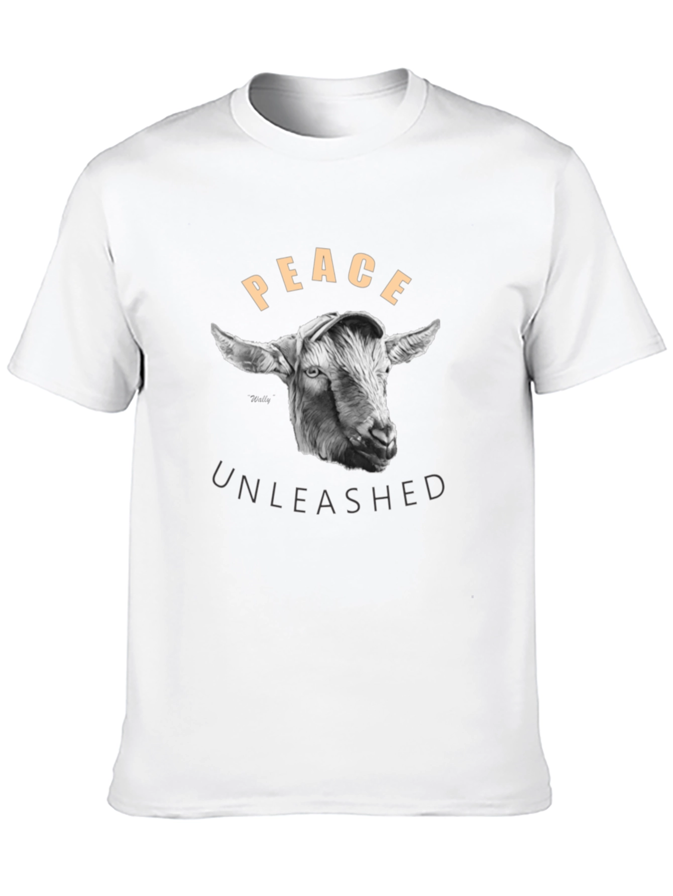 Peace Unleashed Goat Graphic Tee - Black - 10