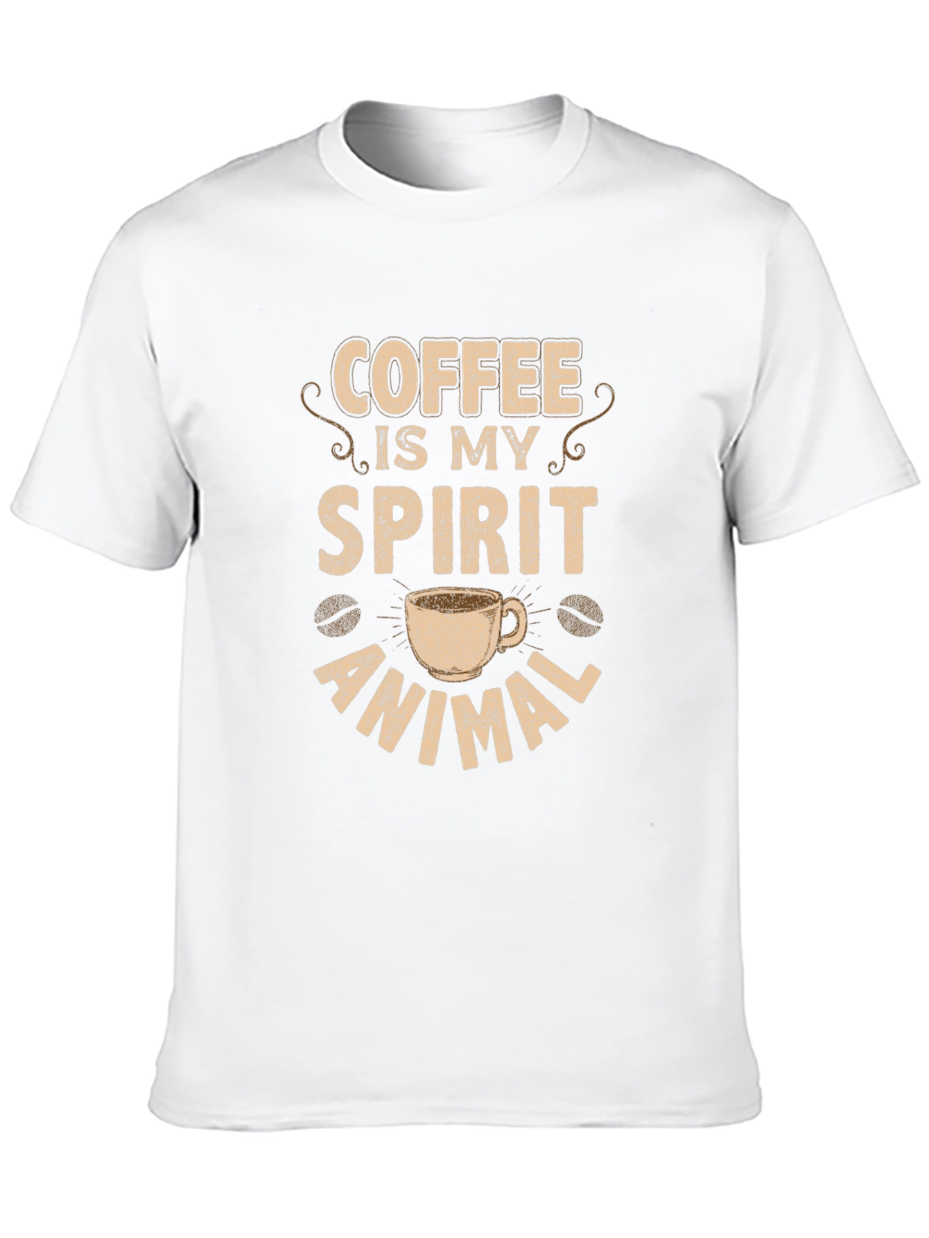 Black Coffee Is My Spirit Animal Black T-Shirt view 10
