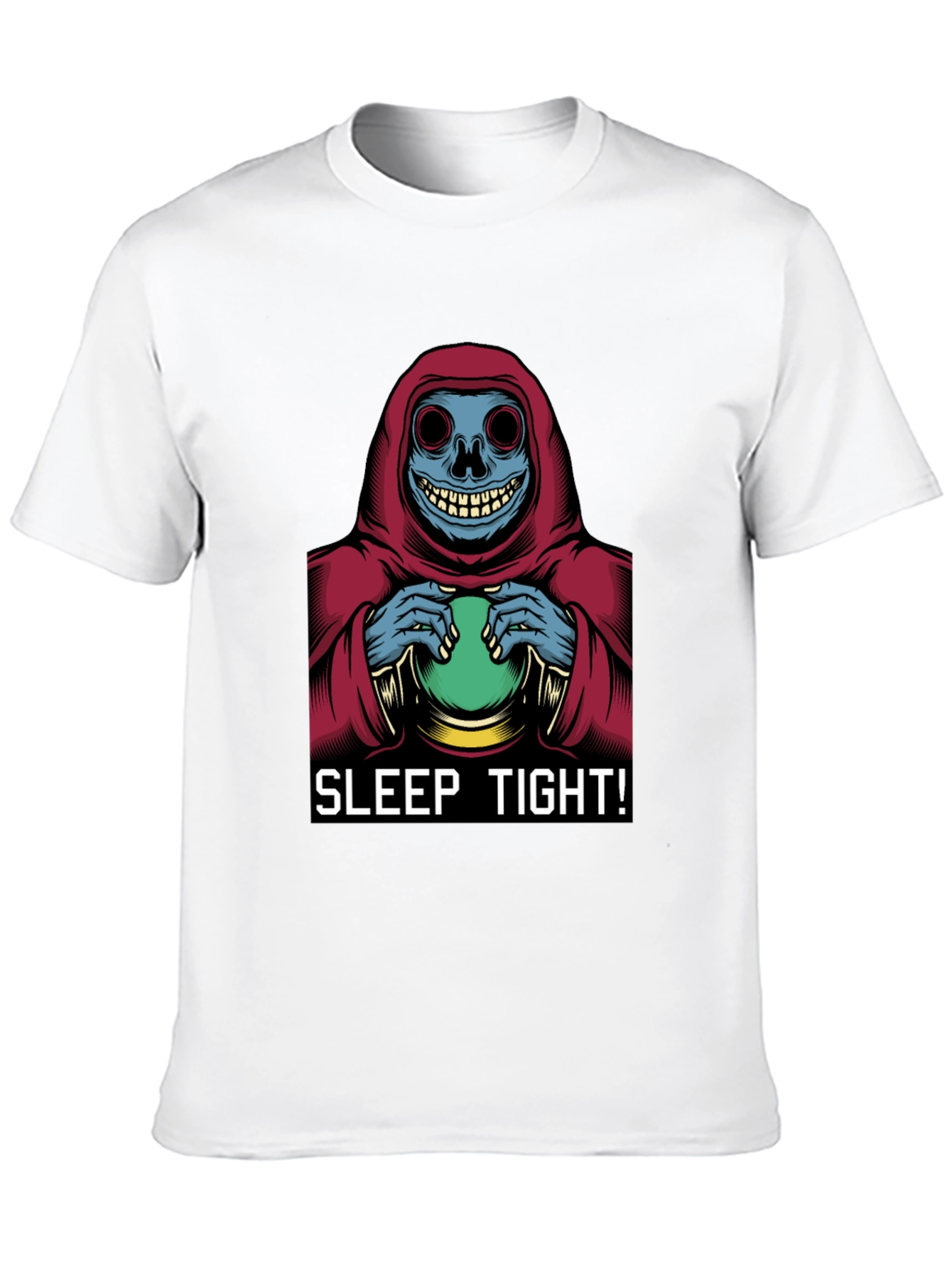Black Sleep Tight T-Shirt - Grim Reaper Graphic Tee view 10