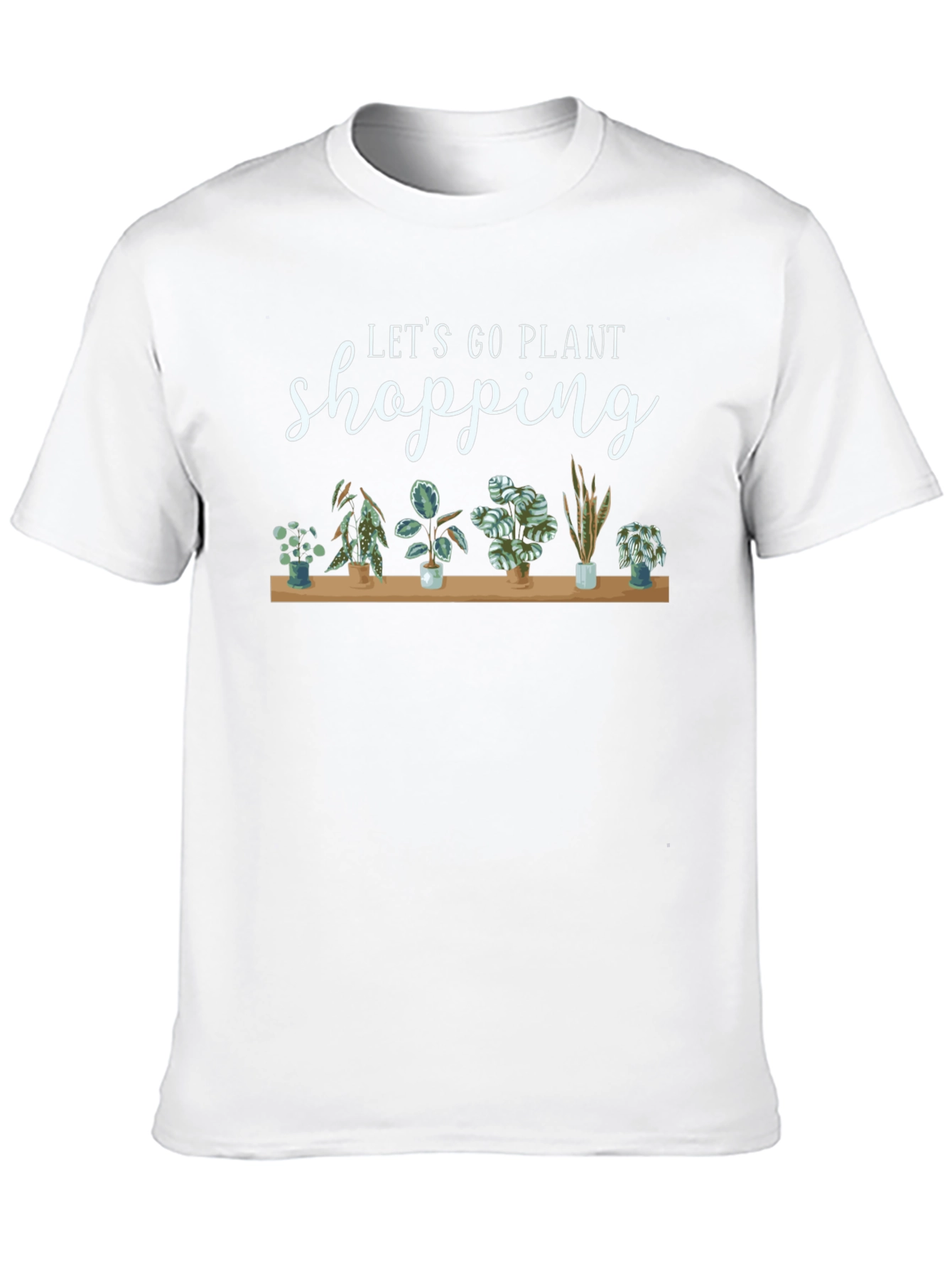Let's Go Plant Shopping Black T-Shirt - 10