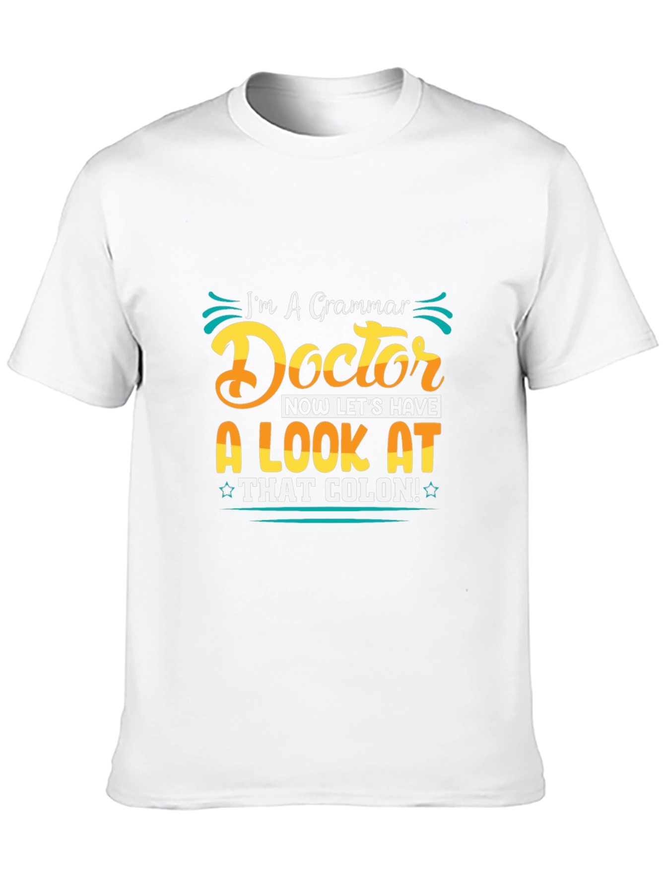 Black Grammar Doctor Funny Graphic T-Shirt view 10