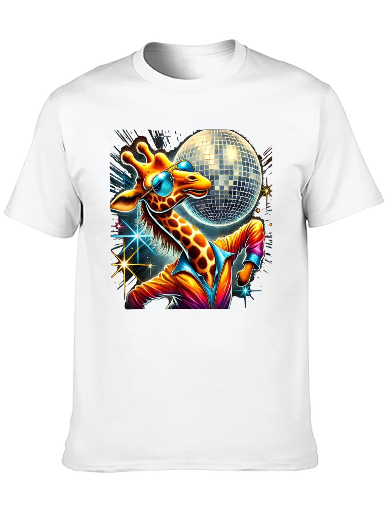 Black Disco Giraffe T-Shirt view 10