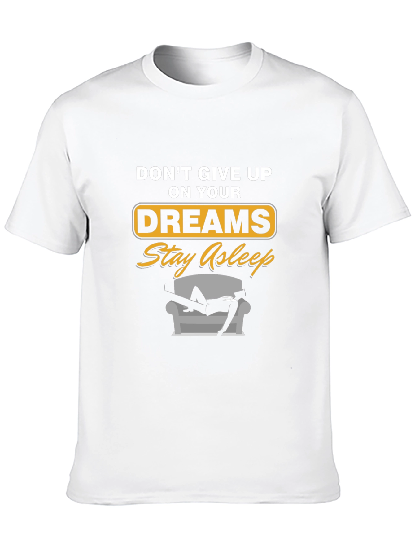 Black Funny Dreams Stay Asleep Graphic Tee view 10