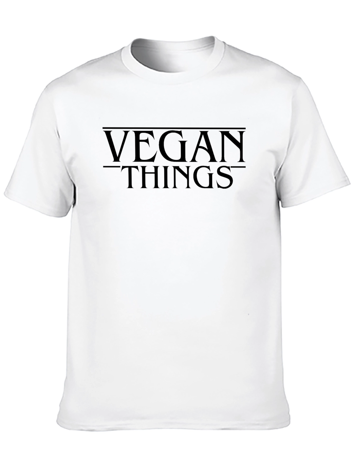 Black Vegan Things Black T-Shirt view 10