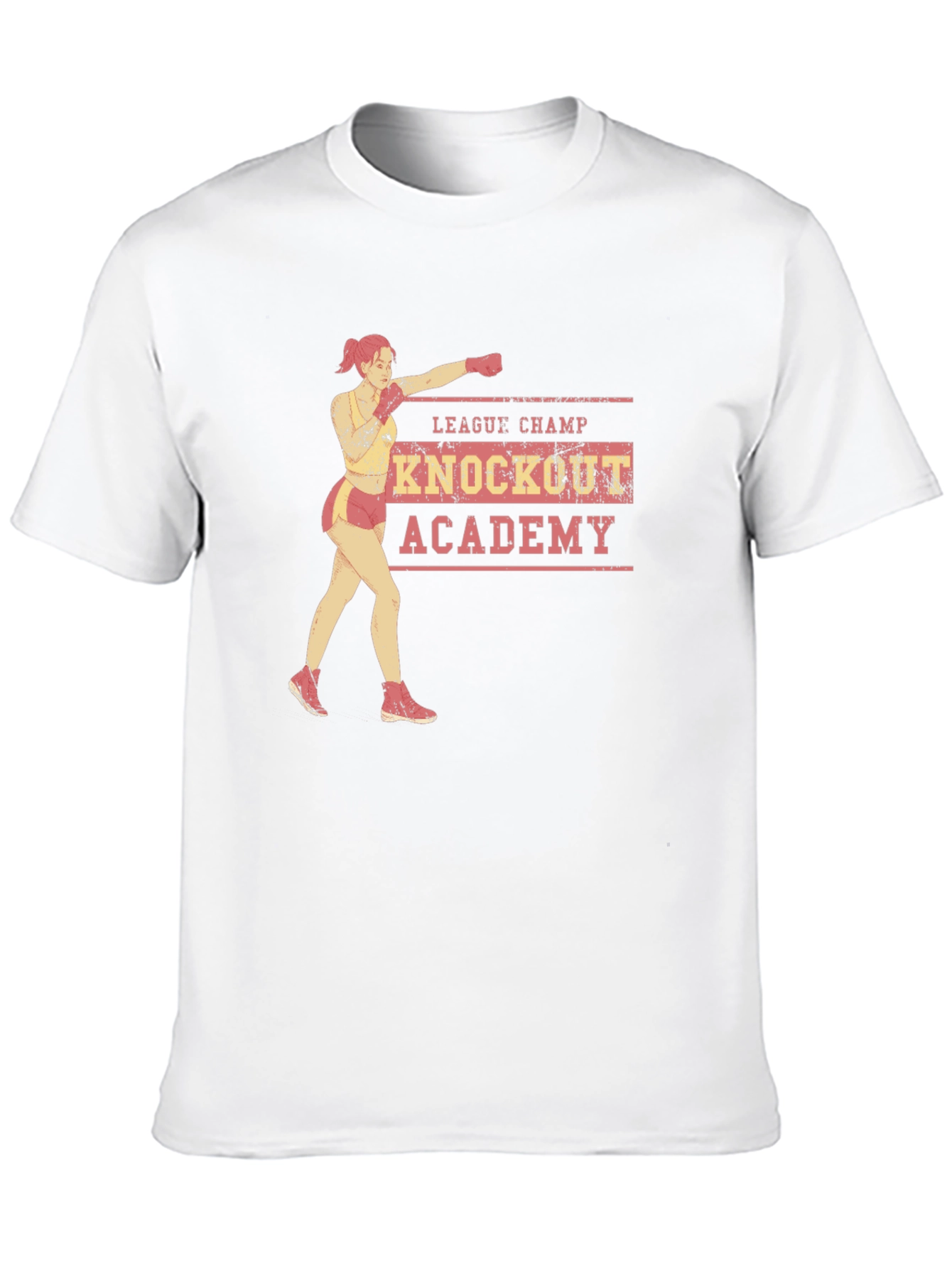 Black Knockout Academy T-Shirt - League Champ Boxer view 10