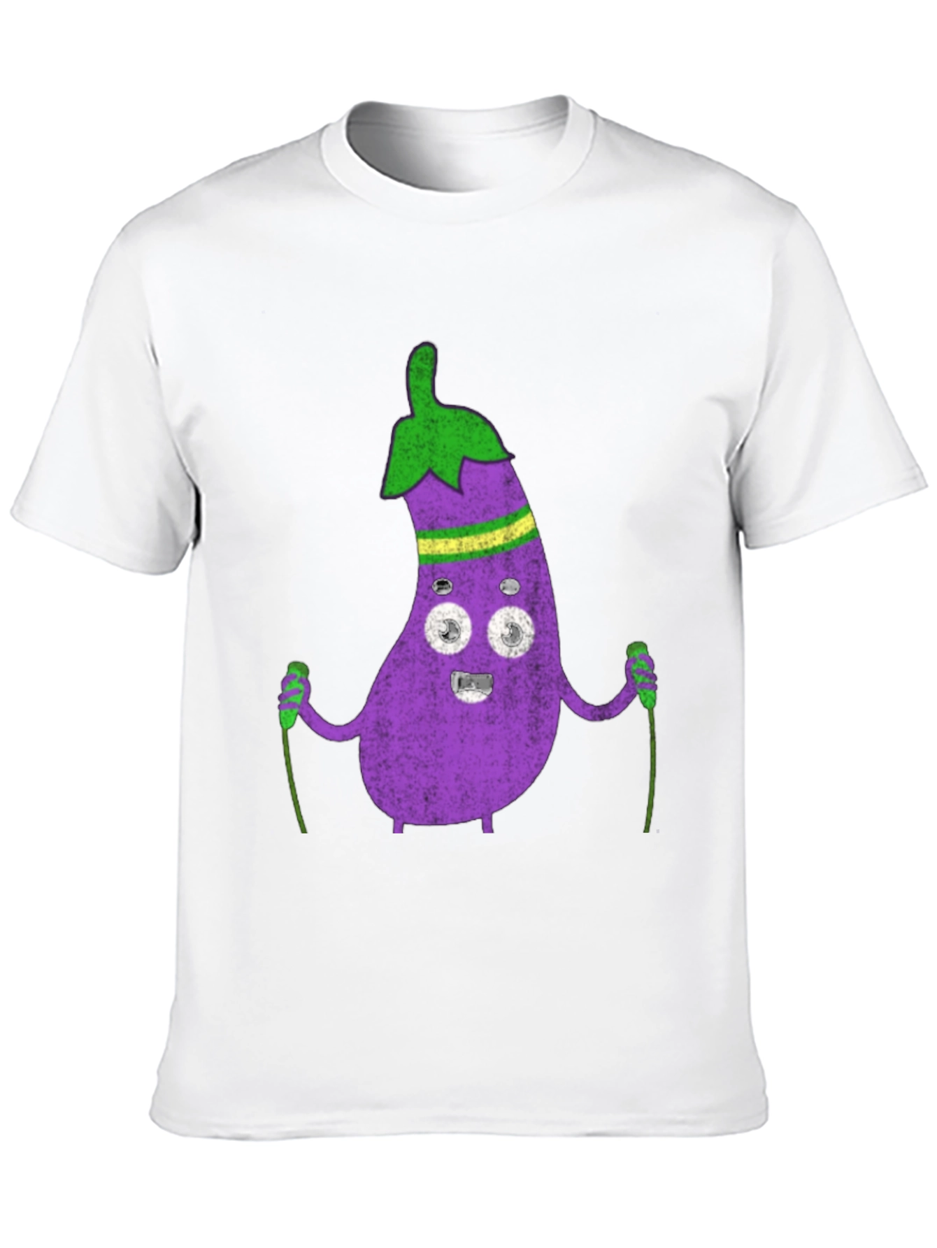 Eggplant Skiing T-Shirt - Funny Graphic Tee - 10
