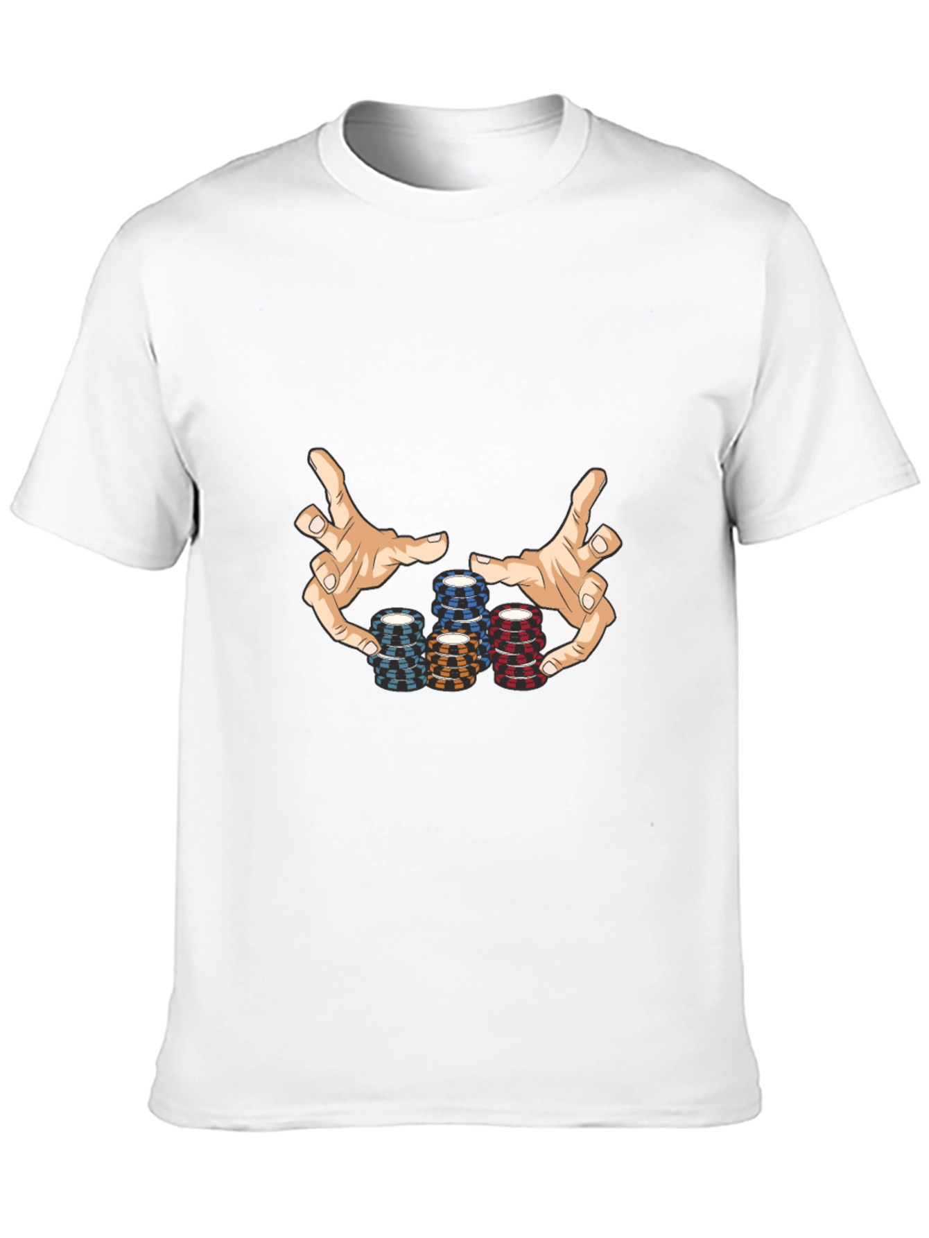 Black Poker Chips Graphic Tee - Black Cotton Blend view 10