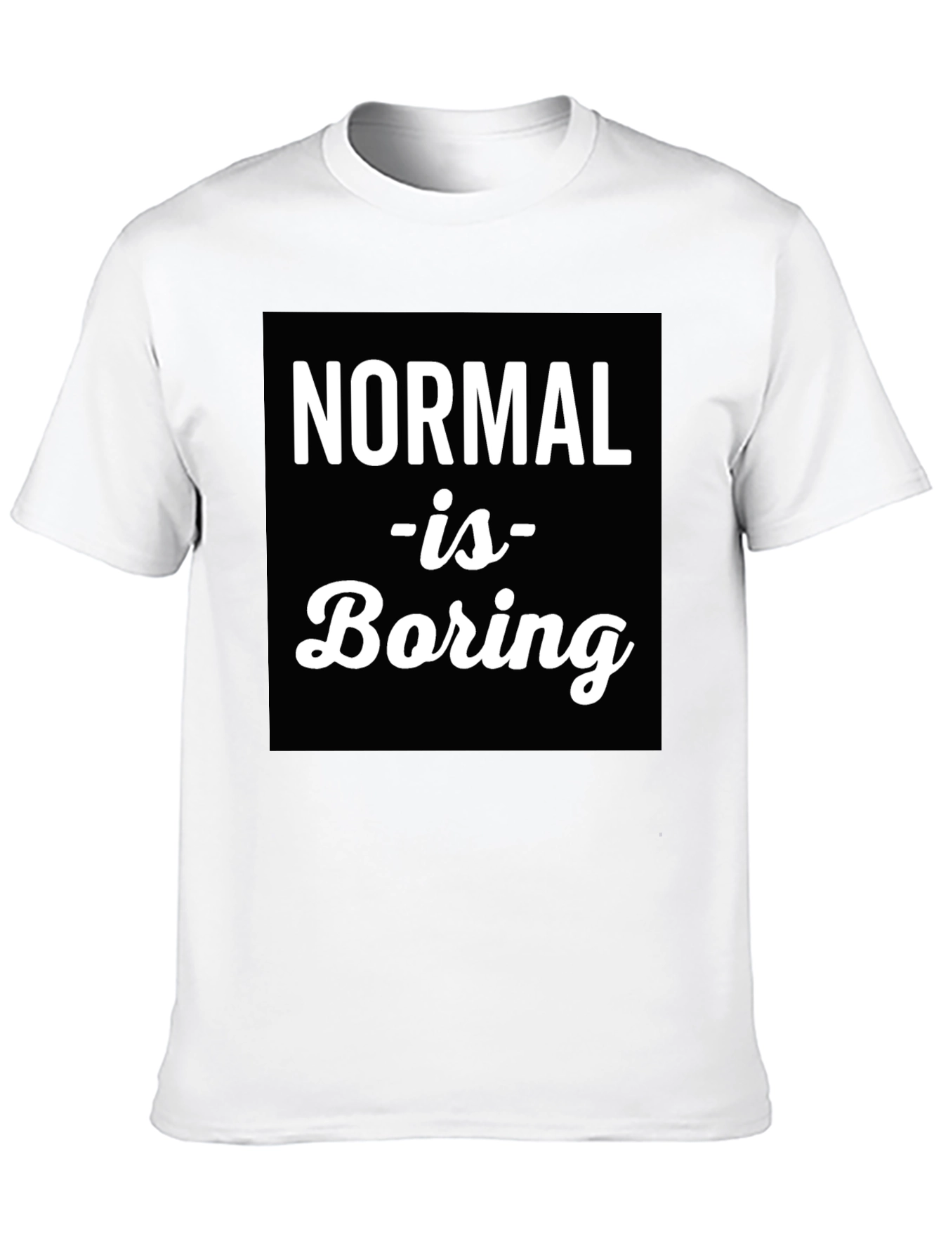 Black Normal is Boring Graphic Tee view 10