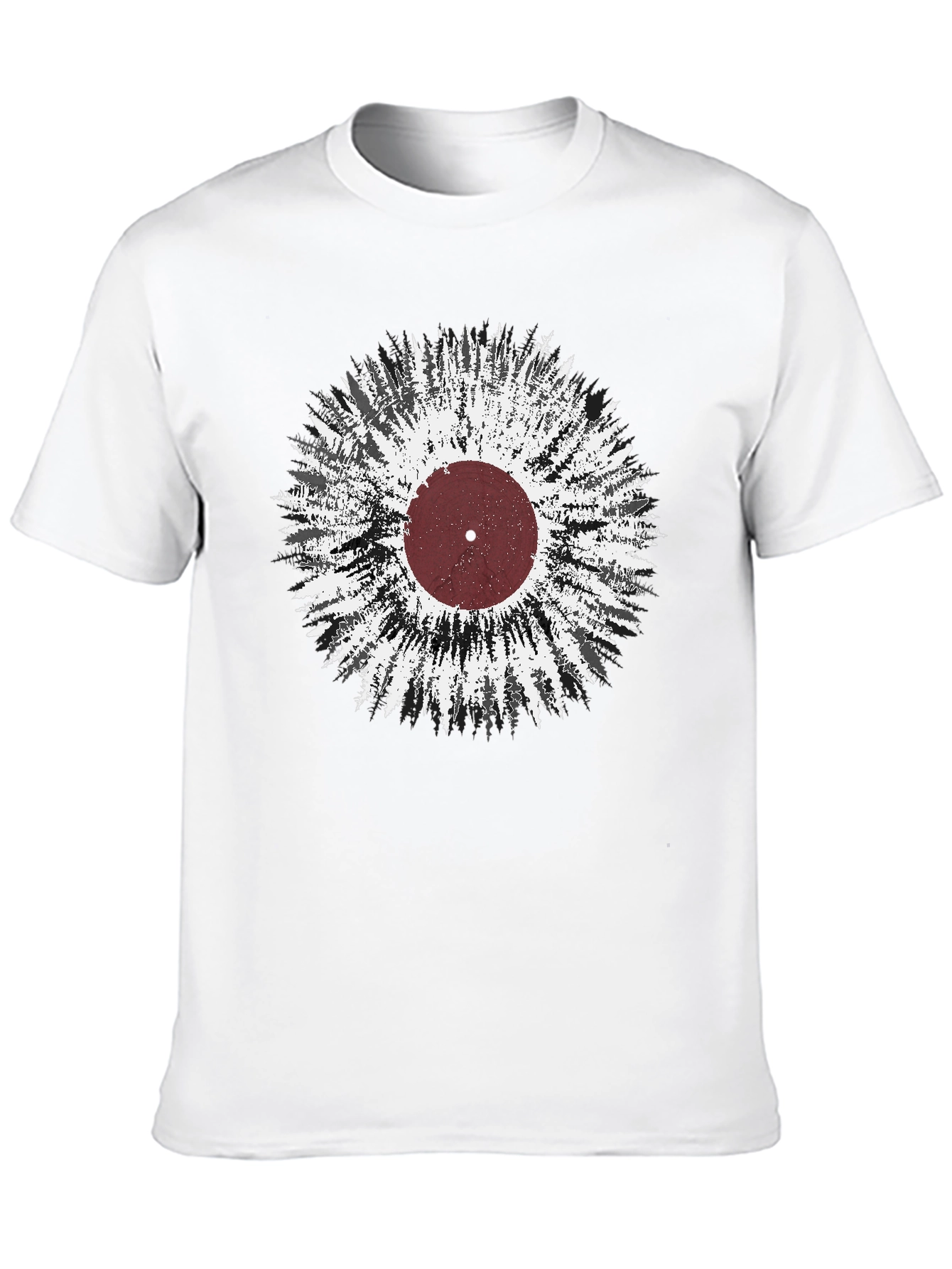 Black Nature Record Graphic T-Shirt view 10